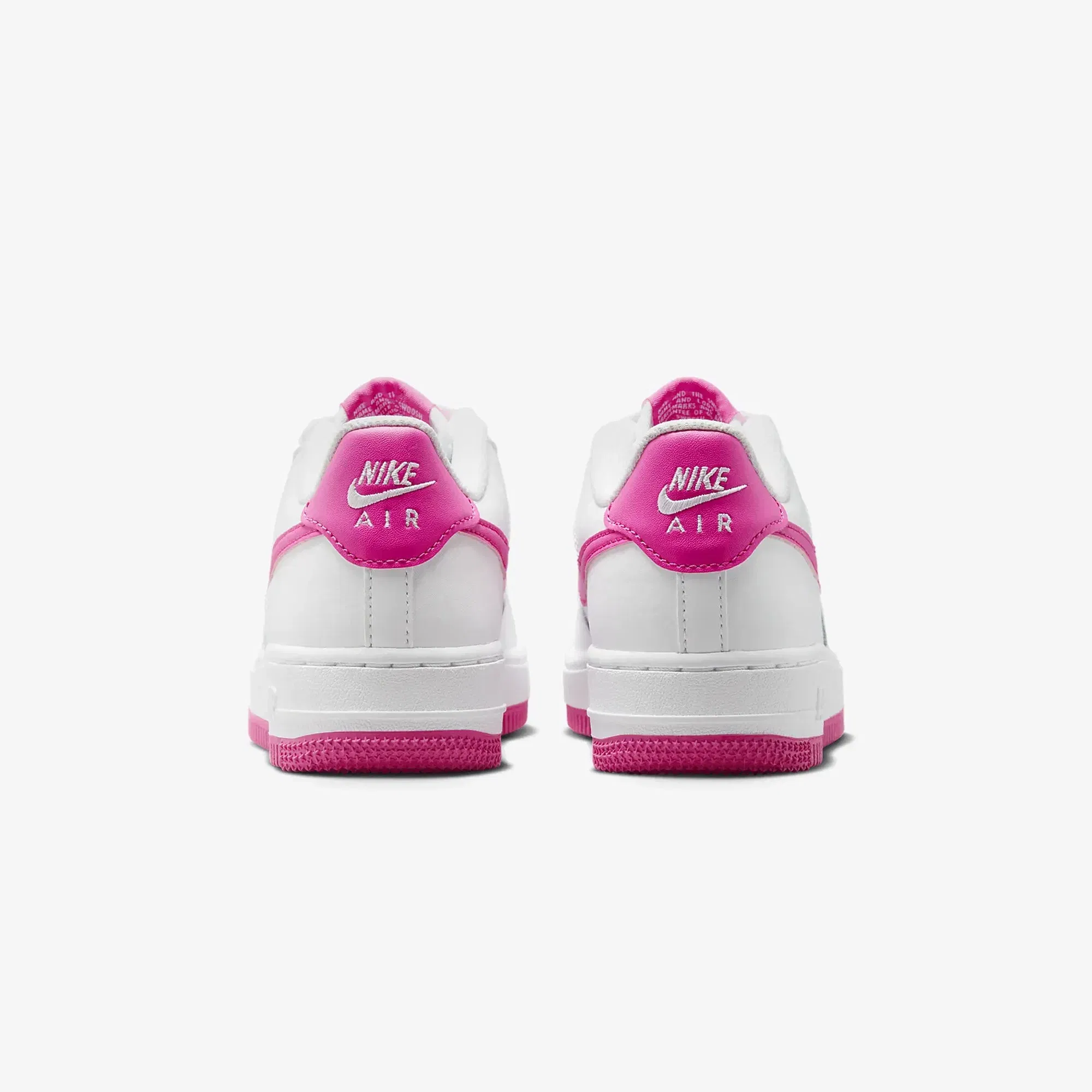Nike AIR FORCE 1 (GS) { WHITE/LASER FUCHSIA