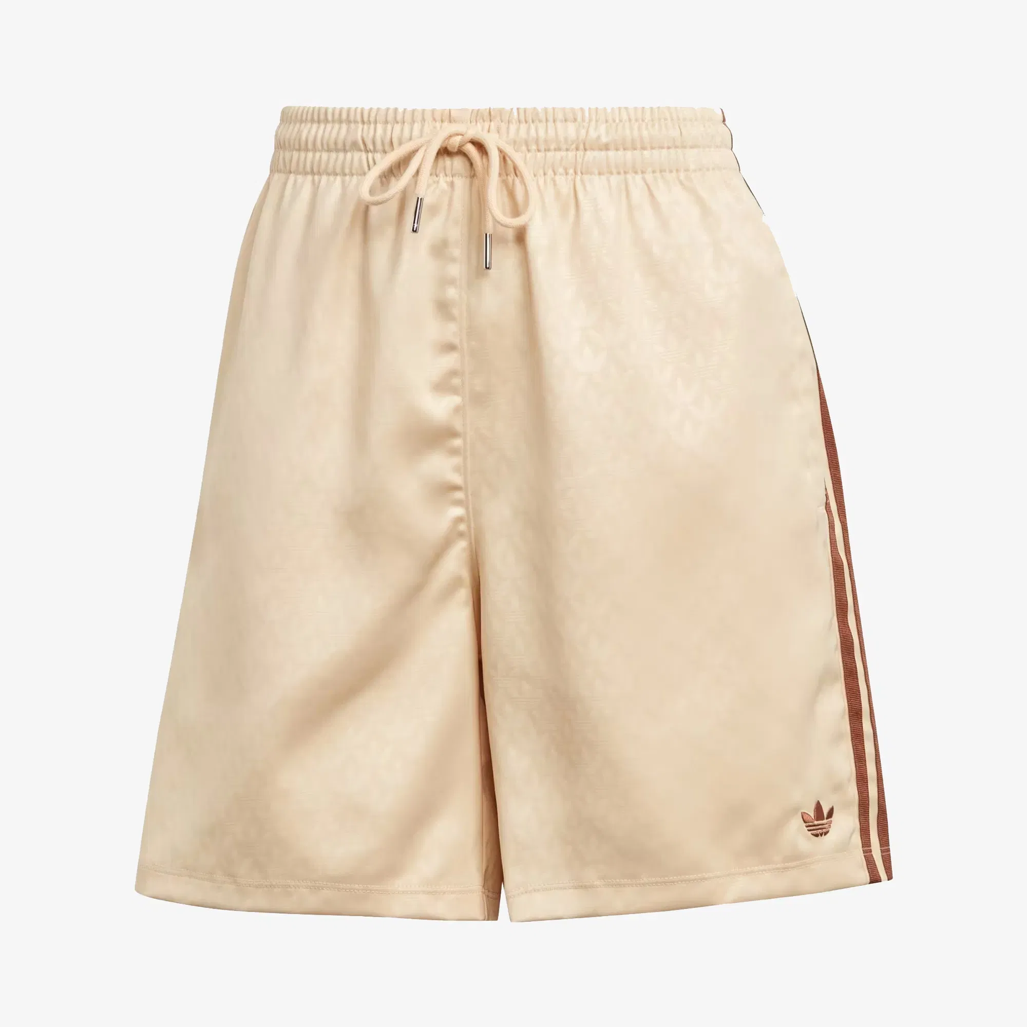 Adidas Originals FASHION MONOGRAM SATIN SHORTS { CRYSTAL SAND