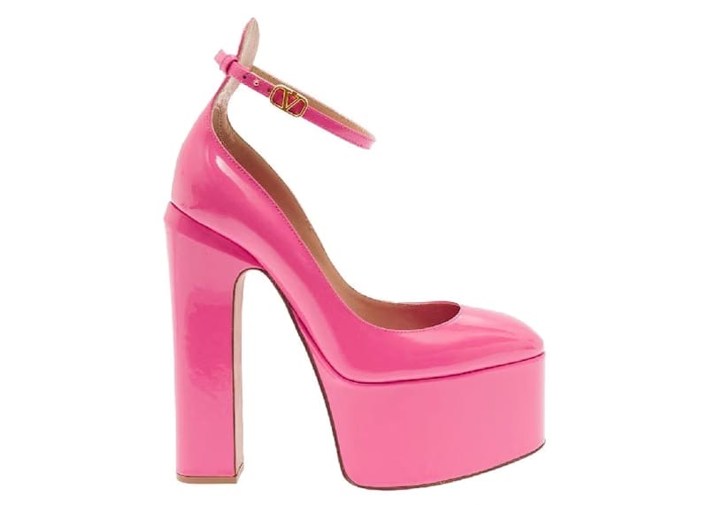 Valentino Tan-Go 155mm Platform Pumps Fuchsia (Women's)
