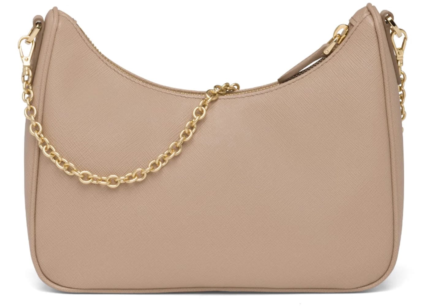Prada Re-Edition 2005 Saffiano Leather Bag Cameo Beige
