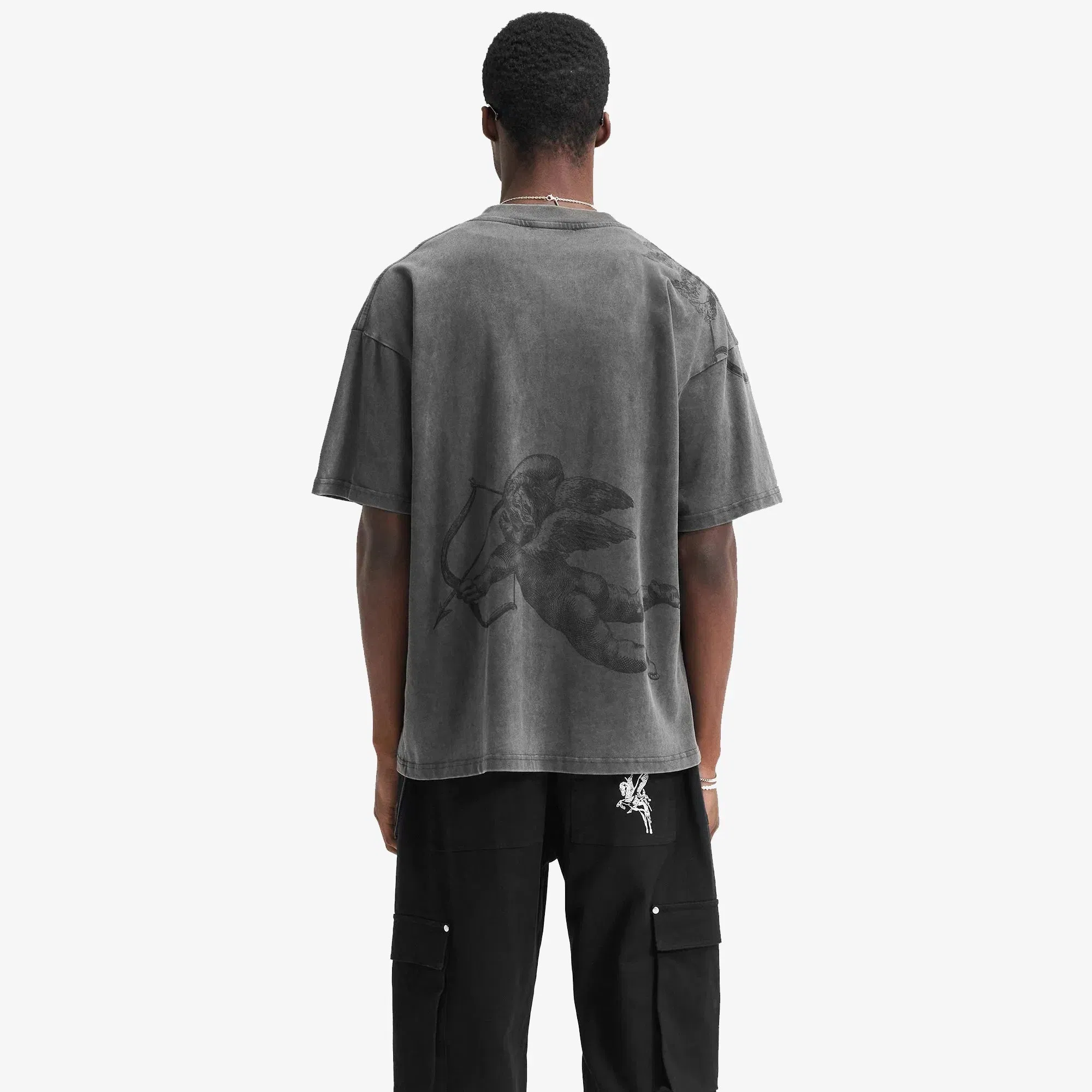 Represent CHERUB ALL OVER T-SHIRT { VINTAGE GREY