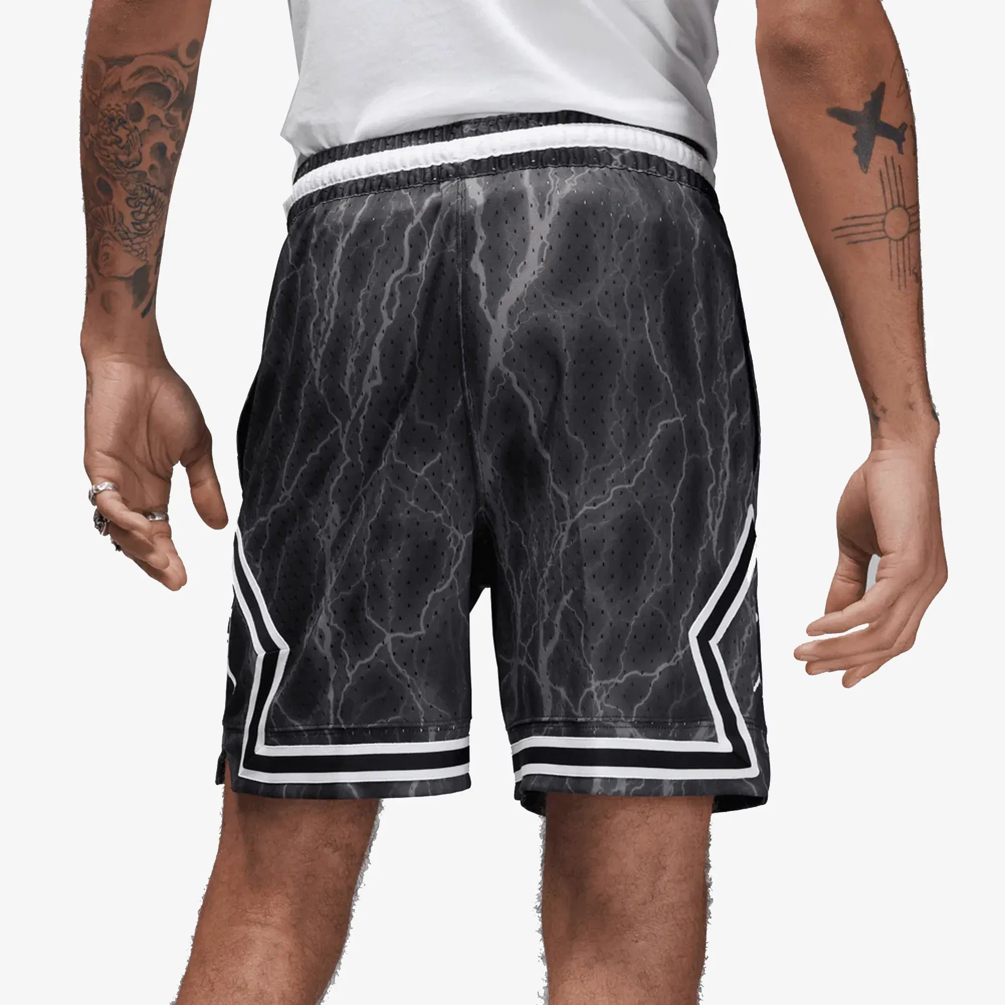 Jordan DRI-FIT SPORT DIAMOND SHORTS { BLACK/WHITE/WHITE
