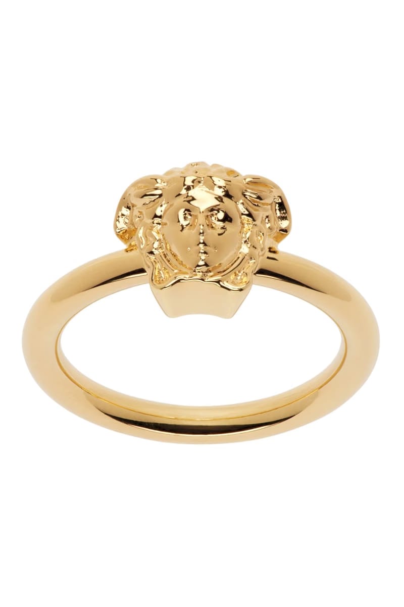 Versace Medusa Head Ring Gold