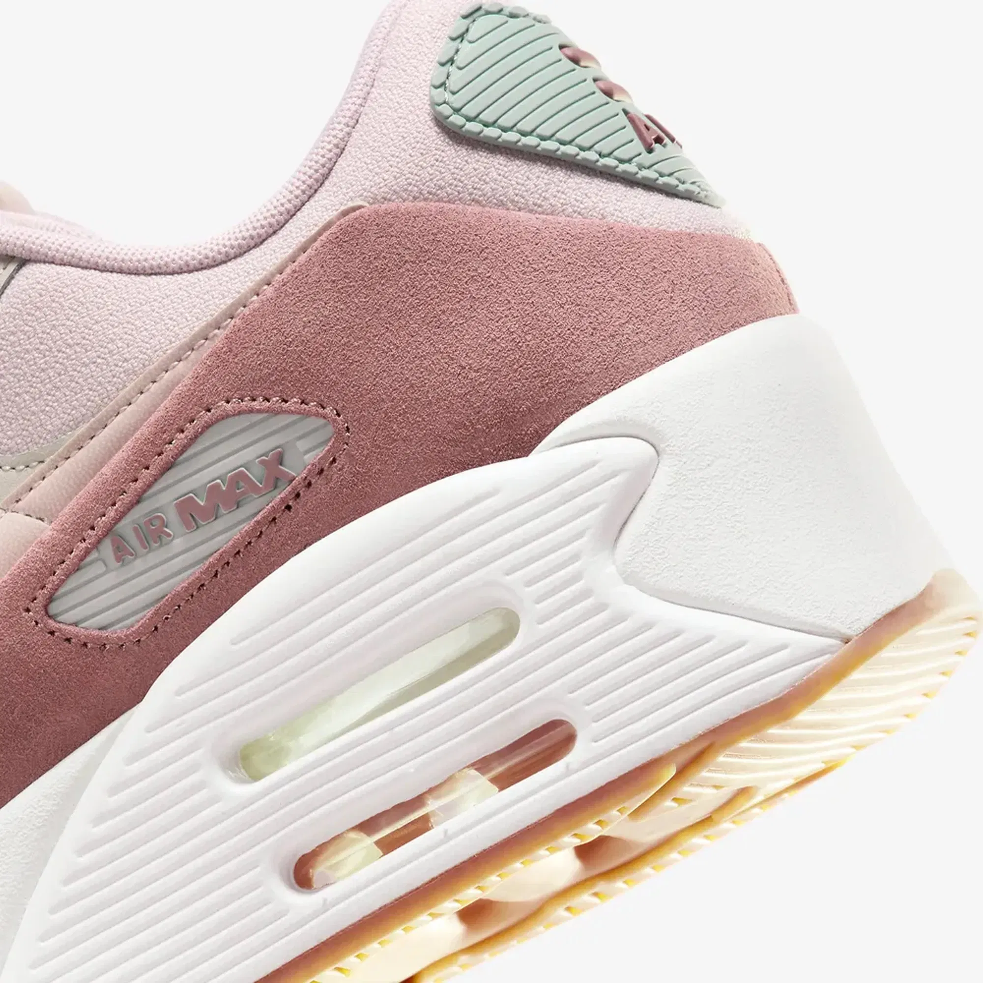 Nike AIR MAX 90 LV8 { LT IRON ORE/PLATINUM VIOLET-LIGHT PUMICE