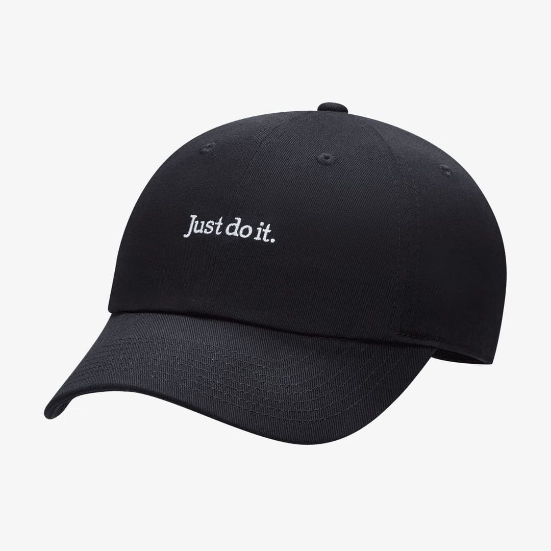 Nike CLUB UNSTRUCTURED JDI CAP { BLACK/WHITE