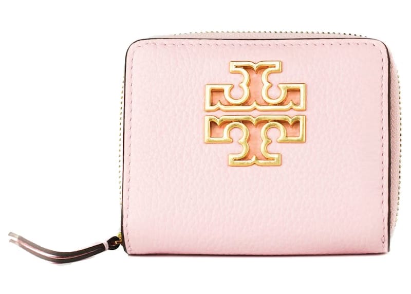 Tory Burch Britten Zip Card Coin Wallet Mini Surprise Lily