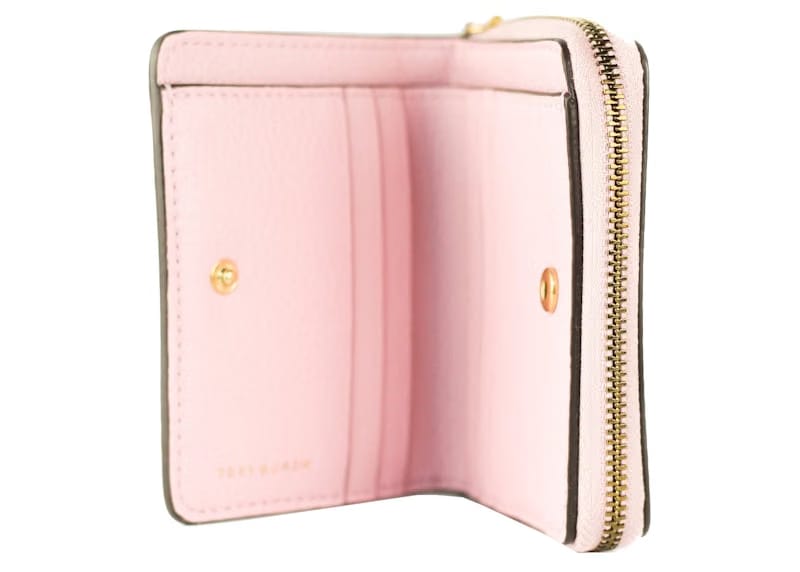 Tory Burch Britten Zip Card Coin Wallet Mini Surprise Lily