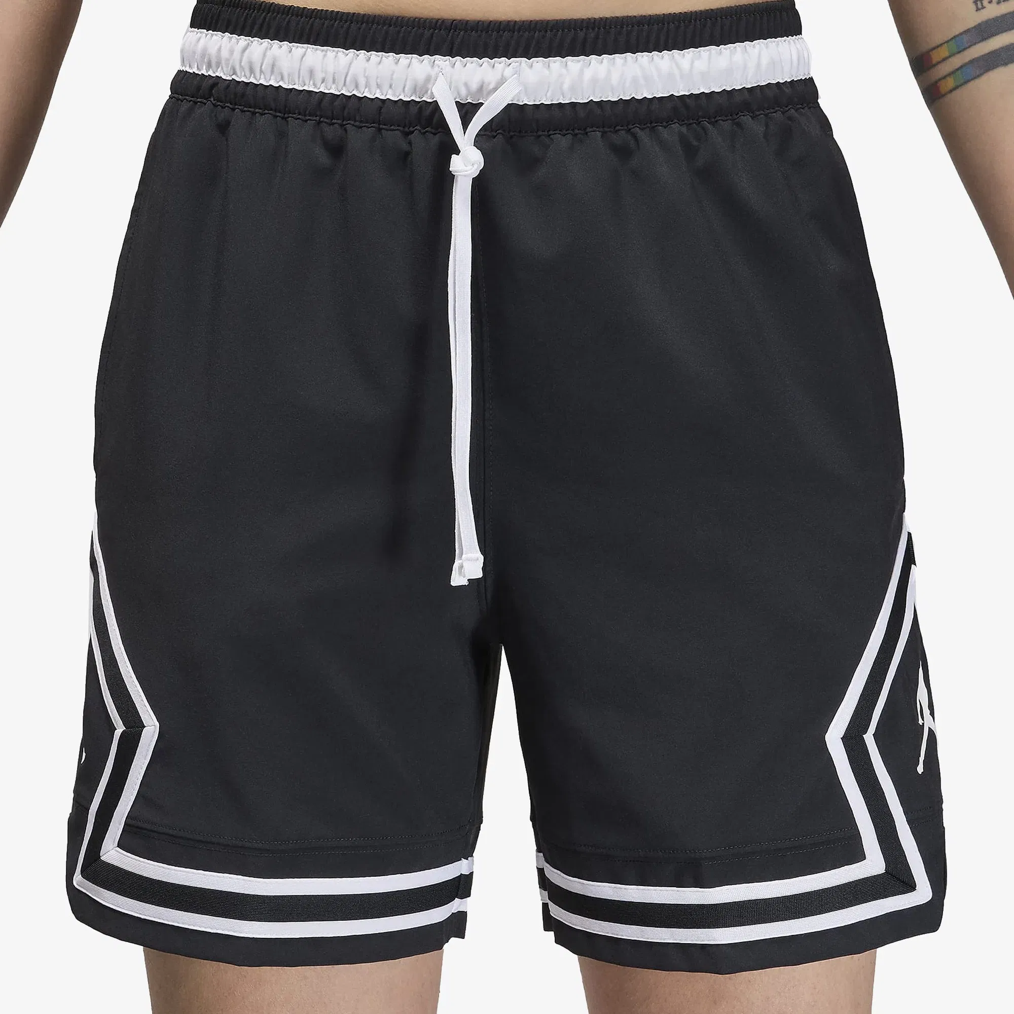 Jordan DRI-FIT WOVEN DIAMOND SHORTS { BLACK/WHITE/WHITE