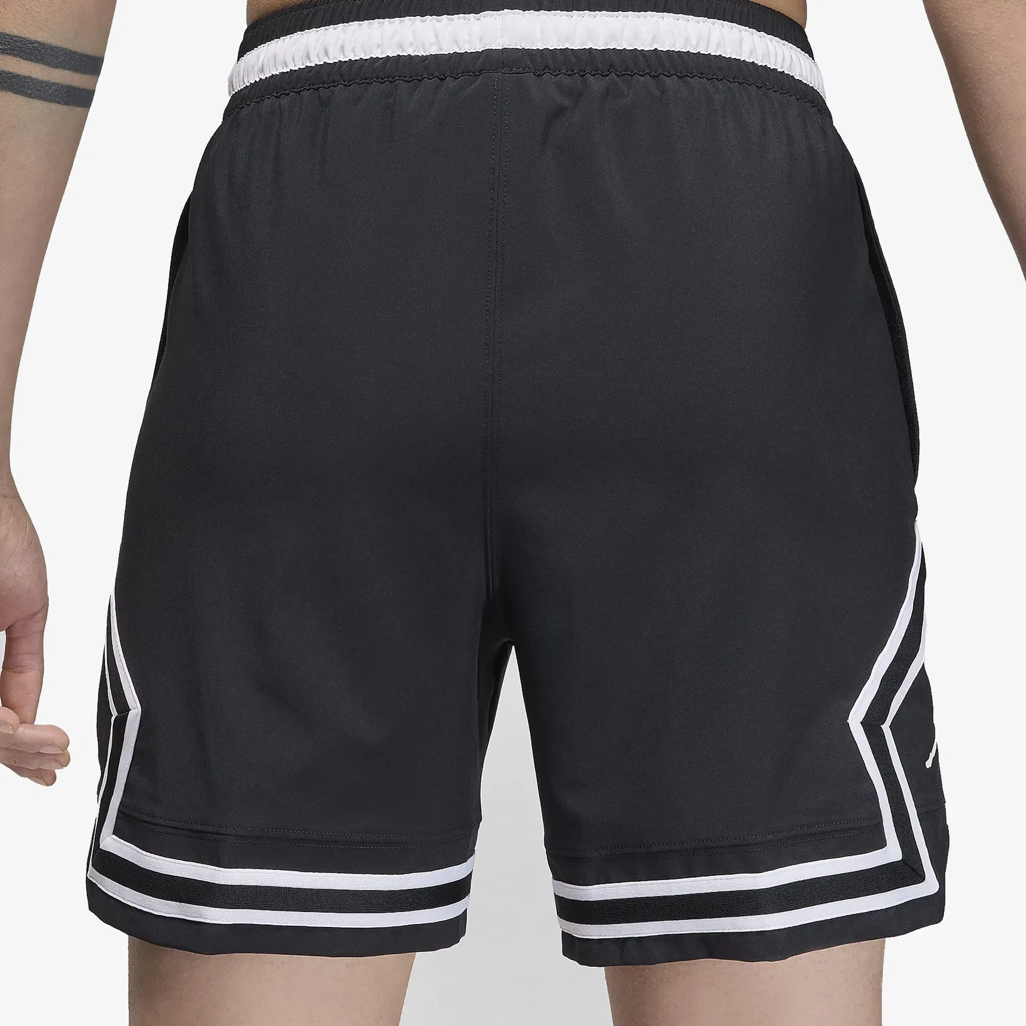 Jordan DRI-FIT WOVEN DIAMOND SHORTS { BLACK/WHITE/WHITE