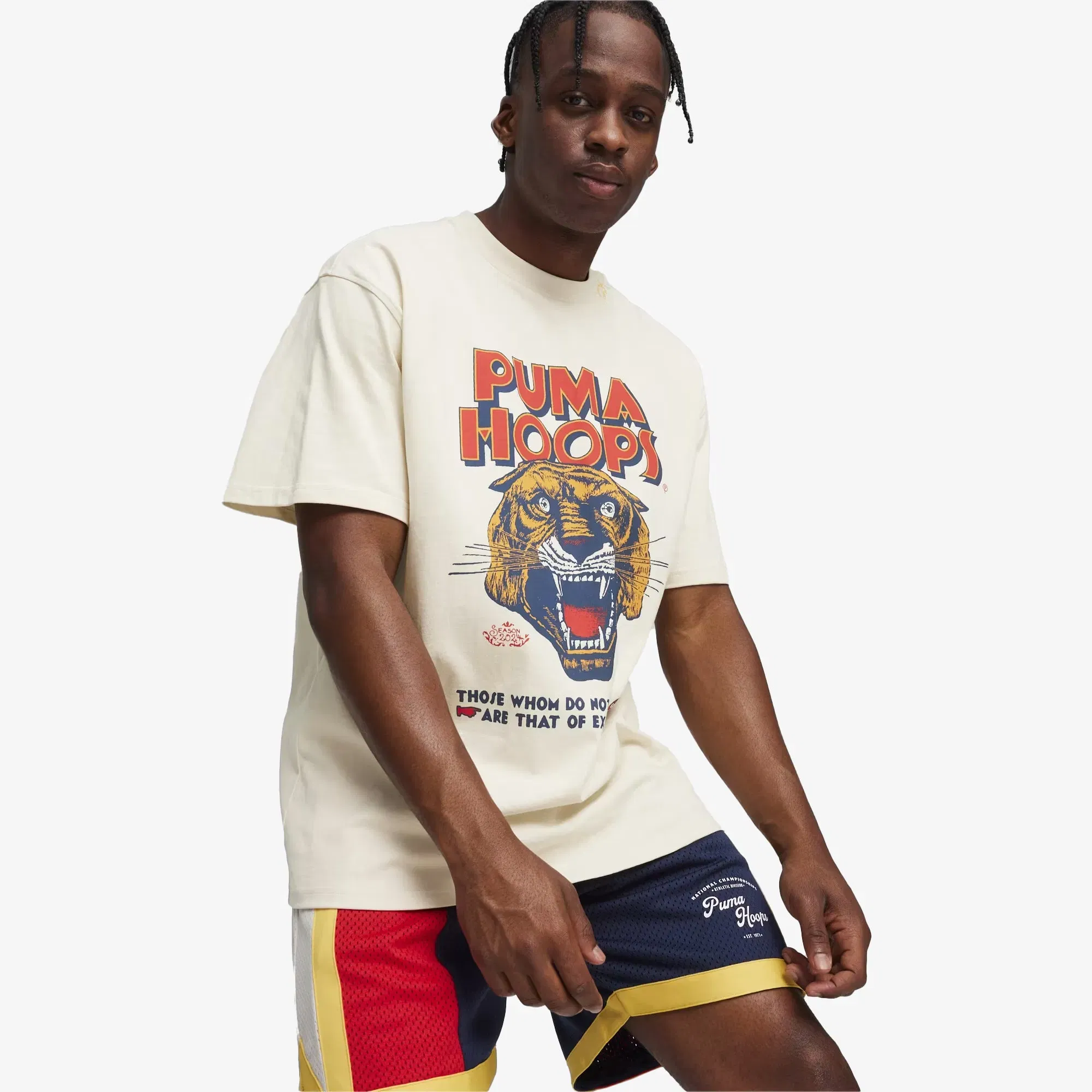 Puma HOOPS SHOWTIME T-Shirt { ALPINE SNOW