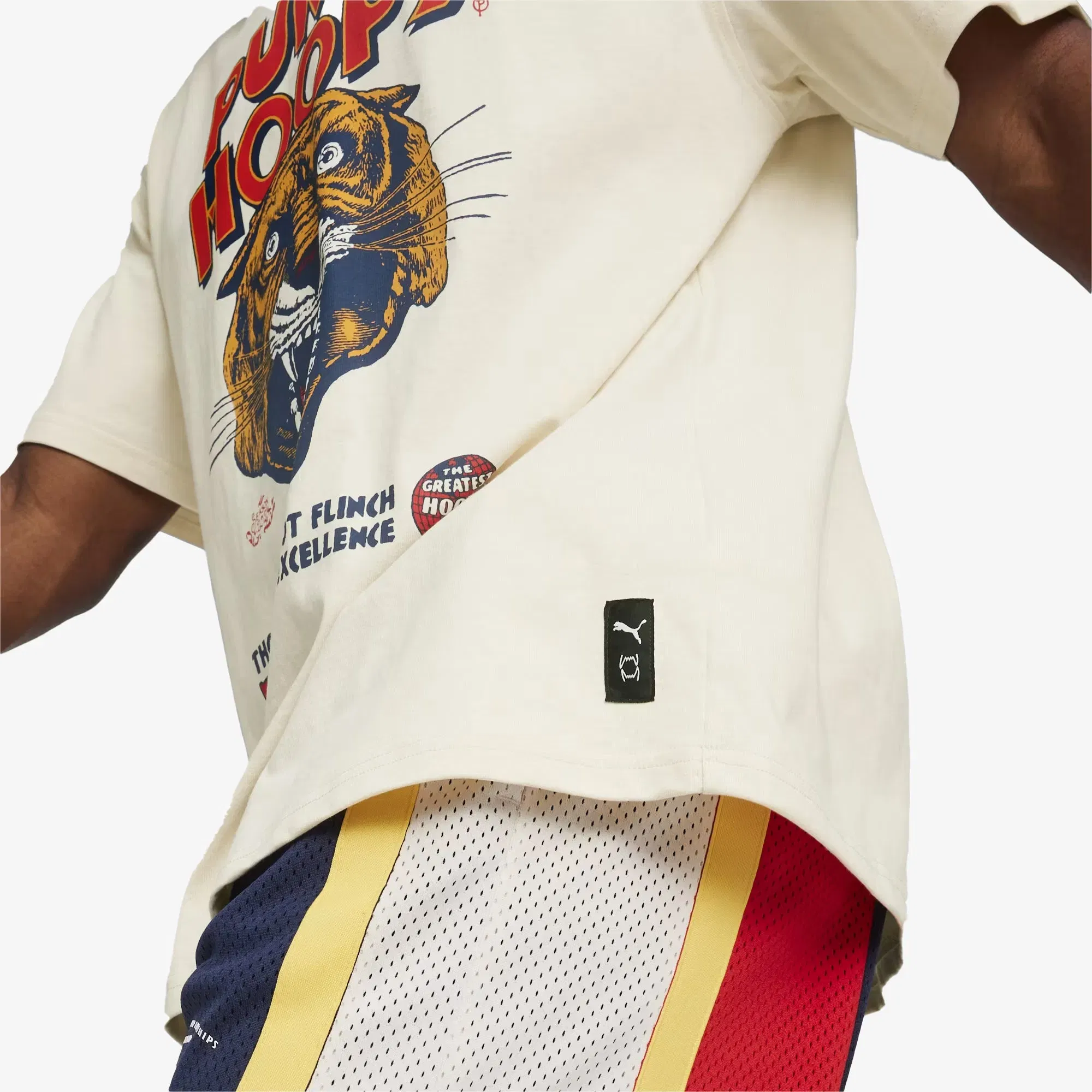 Puma HOOPS SHOWTIME T-Shirt { ALPINE SNOW