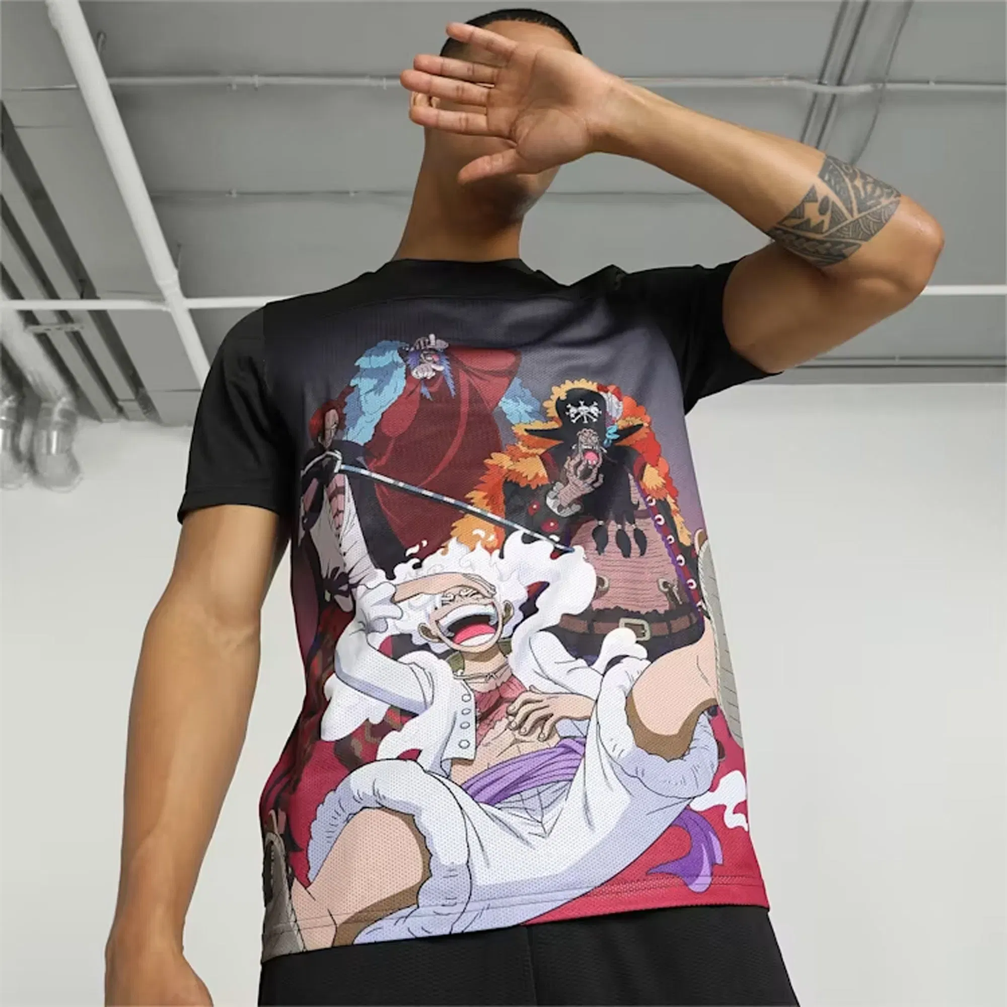 Puma x ONE PIECE PRINTED T-Shirt { BLACK