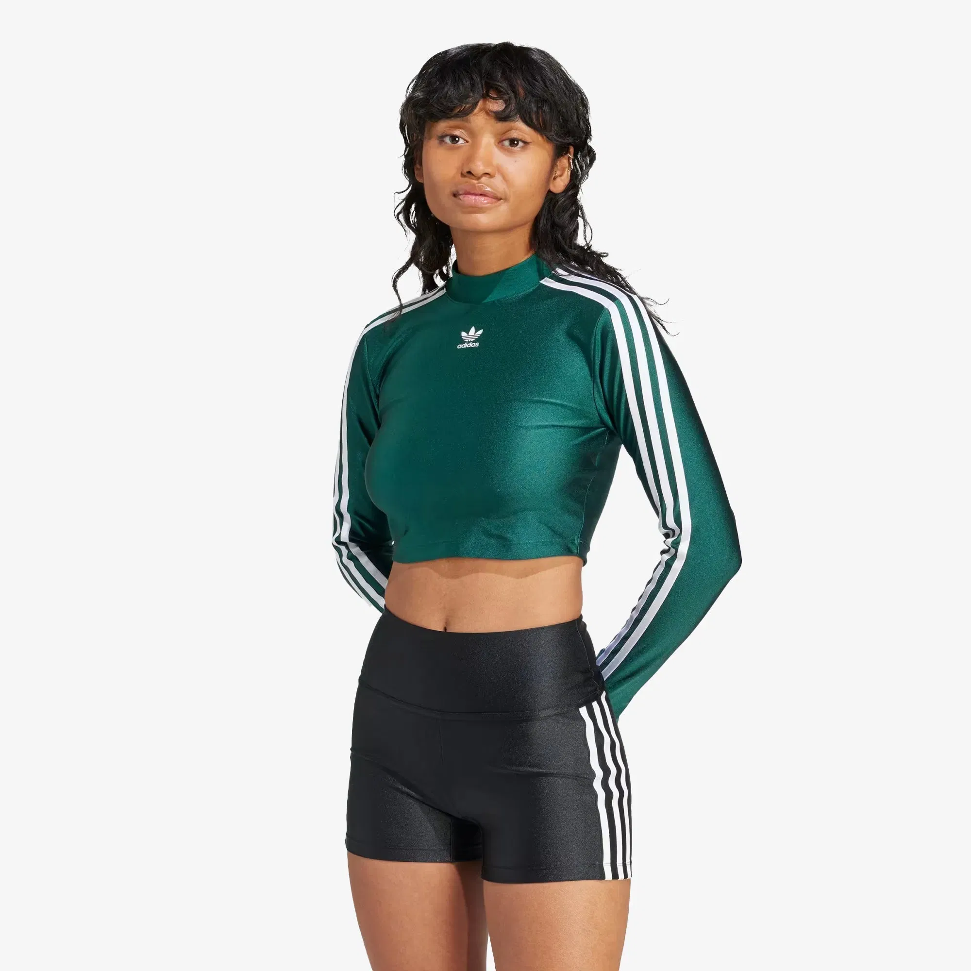Adidas Originals 3-STRIPES CROPPED LONG SLEEVE TEE