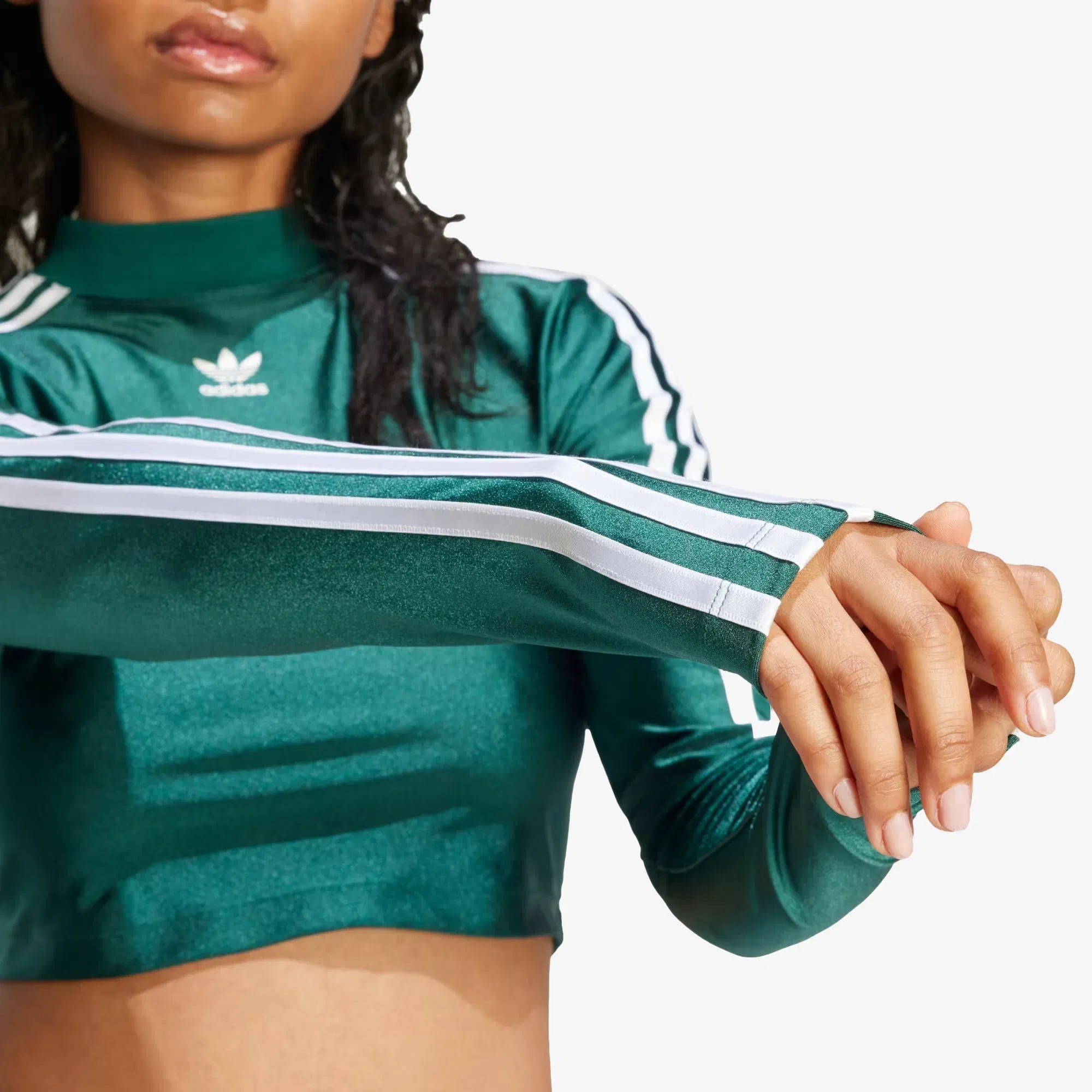 Adidas Originals 3-STRIPES CROPPED LONG SLEEVE TEE