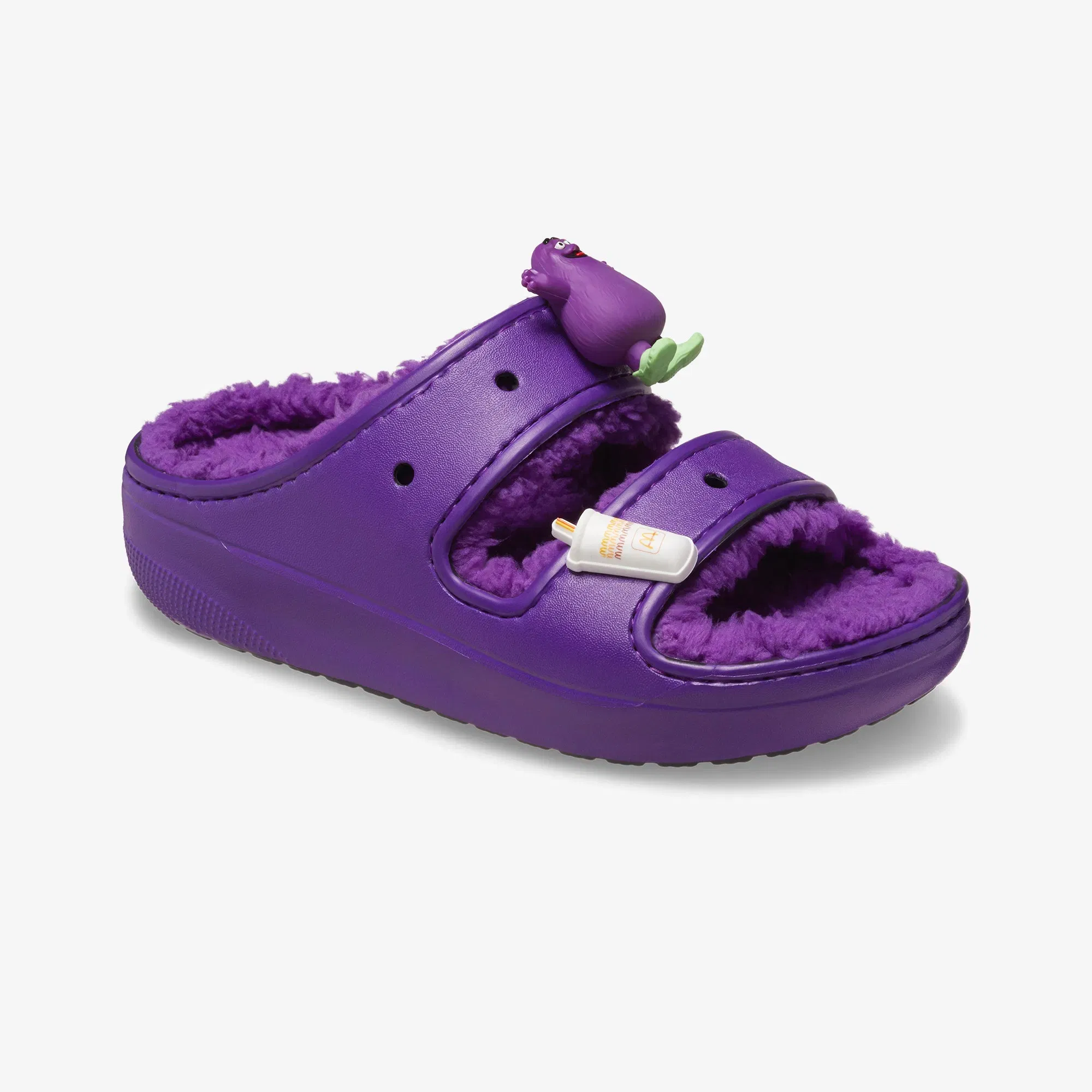 Crocs McD x CROCS COZZZY SANDAL { PURPLE