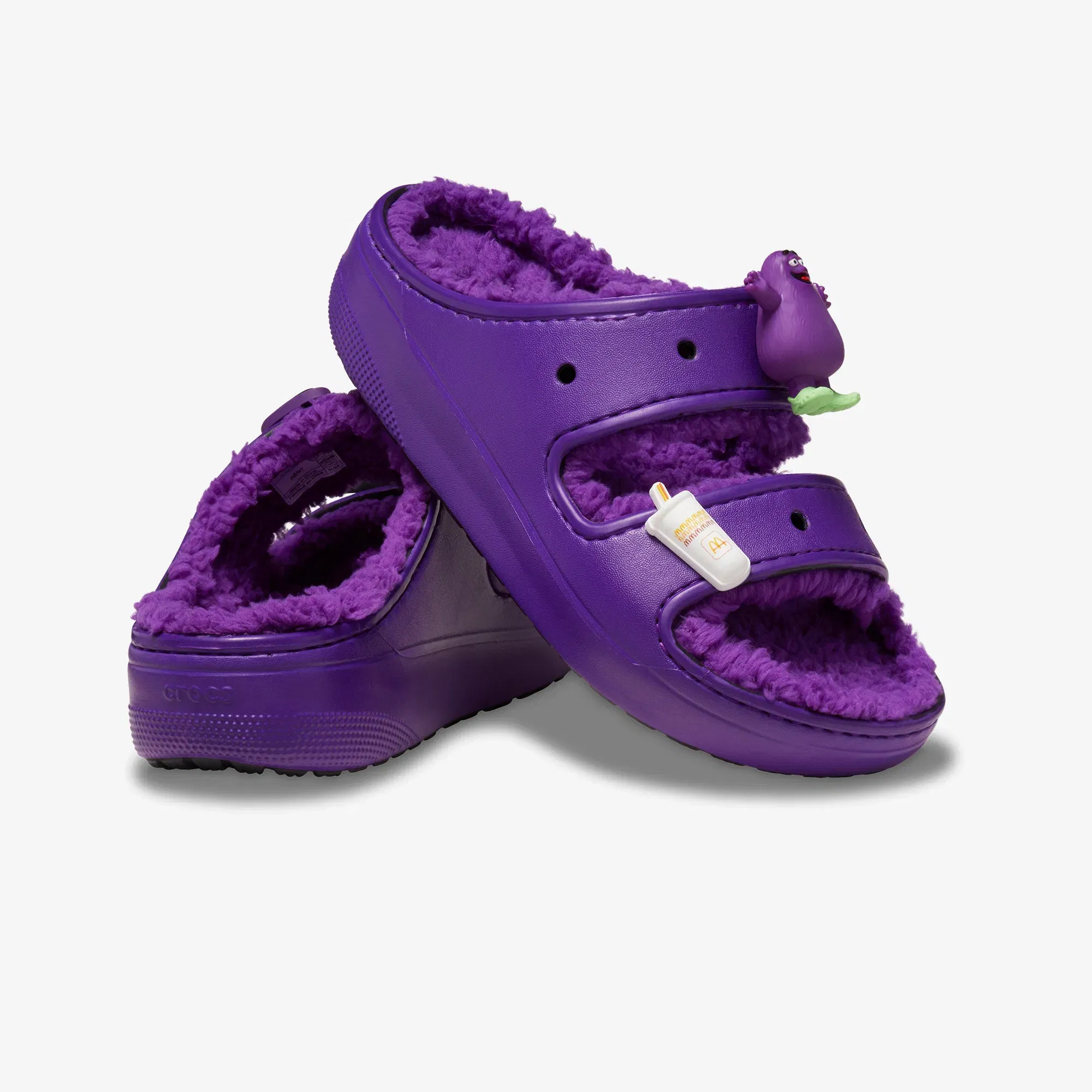 Crocs McD x CROCS COZZZY SANDAL { PURPLE