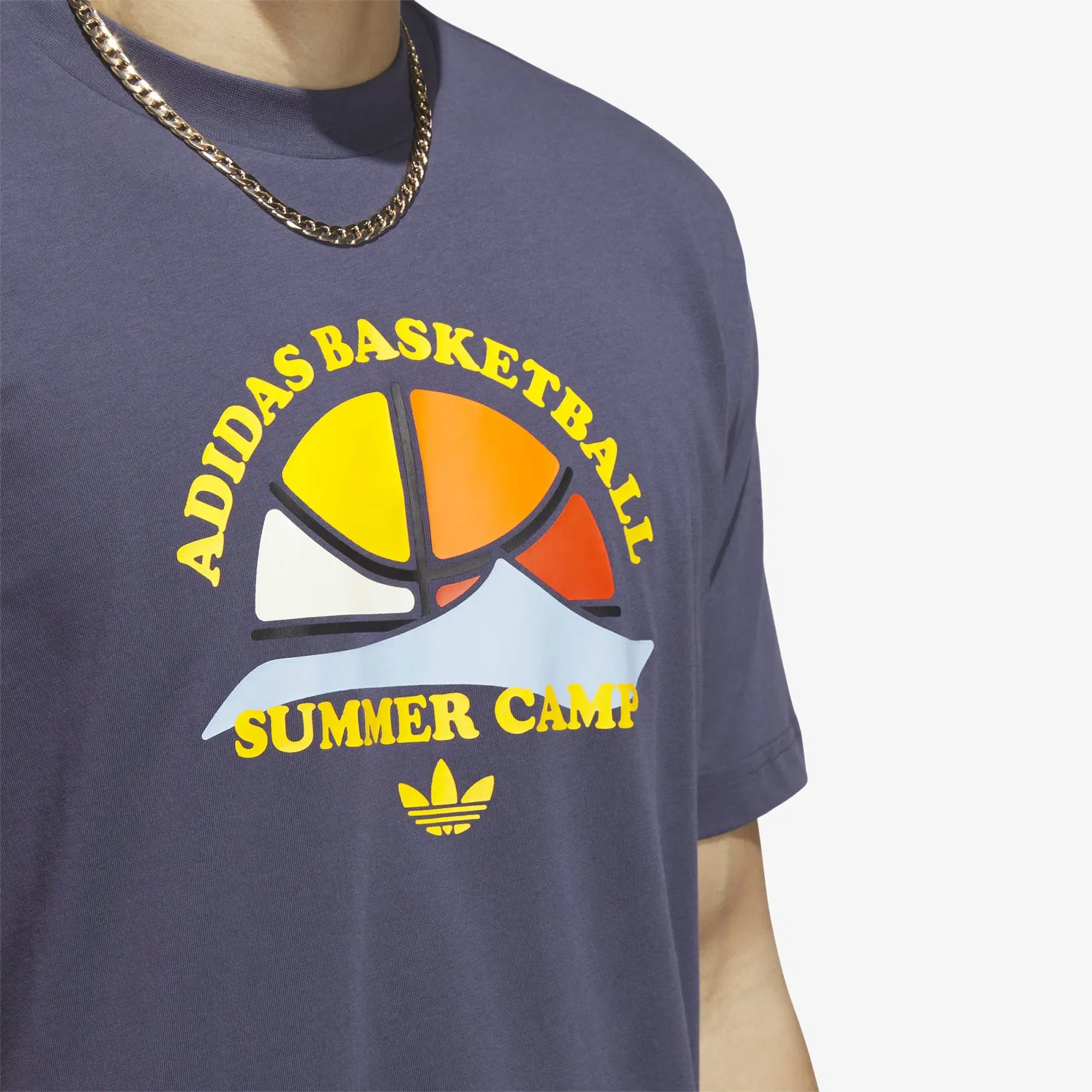 Adidas Originals BASKETBALL SHORT SLEEVE T-Shirt { SHADOW NAVY