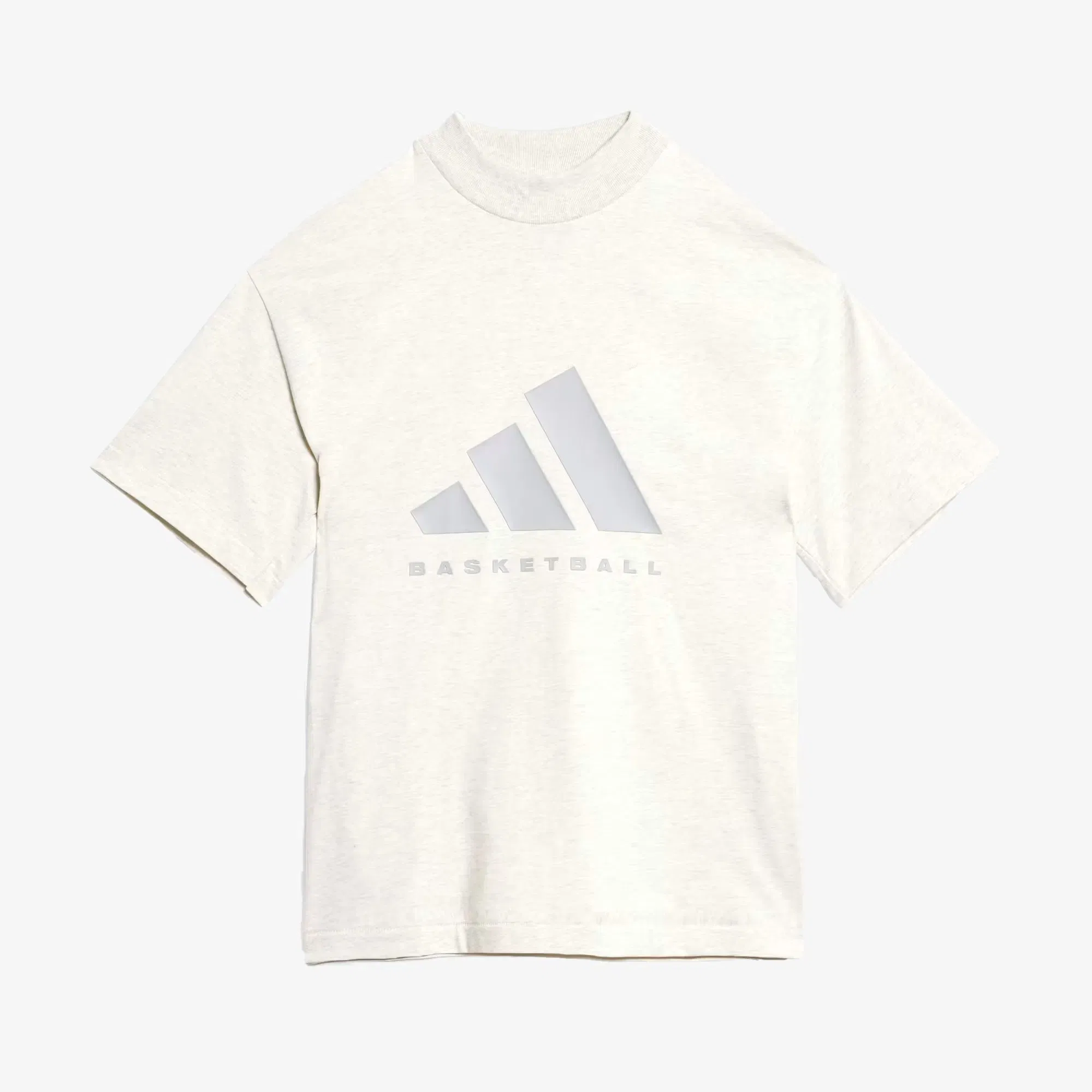 Adidas BASKETBALL T-Shirt { CREAM WHITE MEL