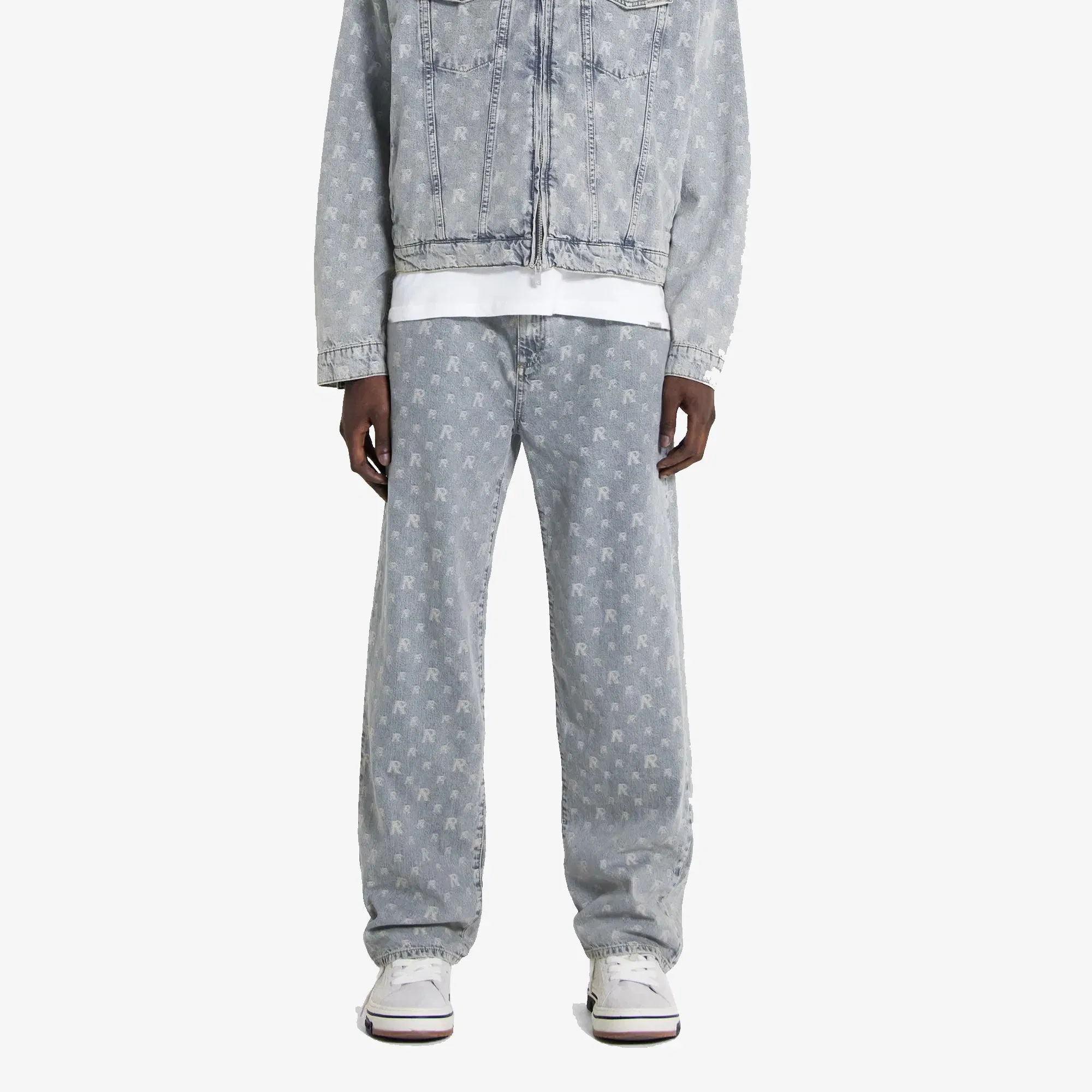 Represent R3 MONOGRAM BAGGY DENIM { STONE WASH