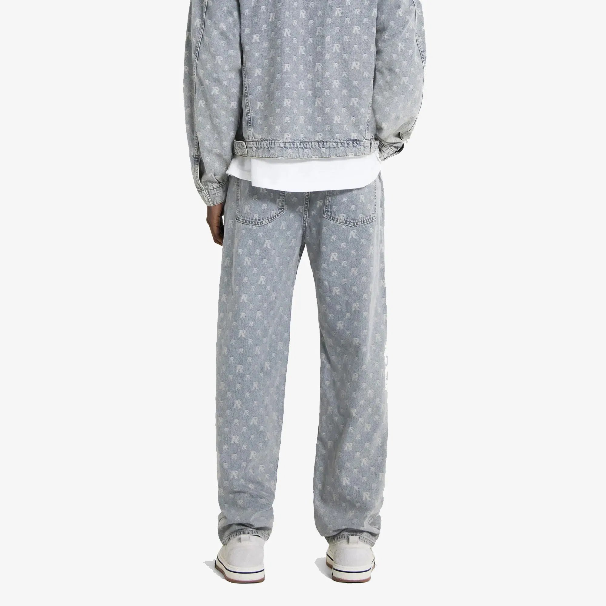 Represent R3 MONOGRAM BAGGY DENIM { STONE WASH