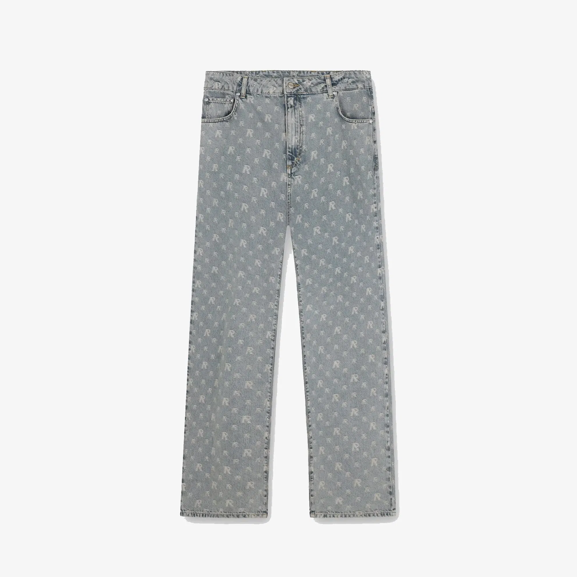Represent R3 MONOGRAM BAGGY DENIM { STONE WASH