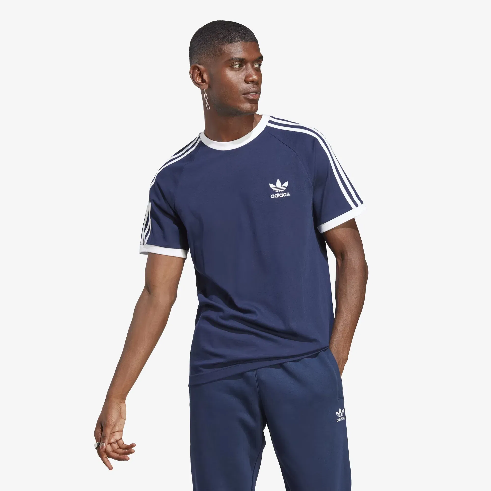 Adidas Originals ADICOLOR CLASSICS 3-STRIPES TEE { NIGHT INDIGO