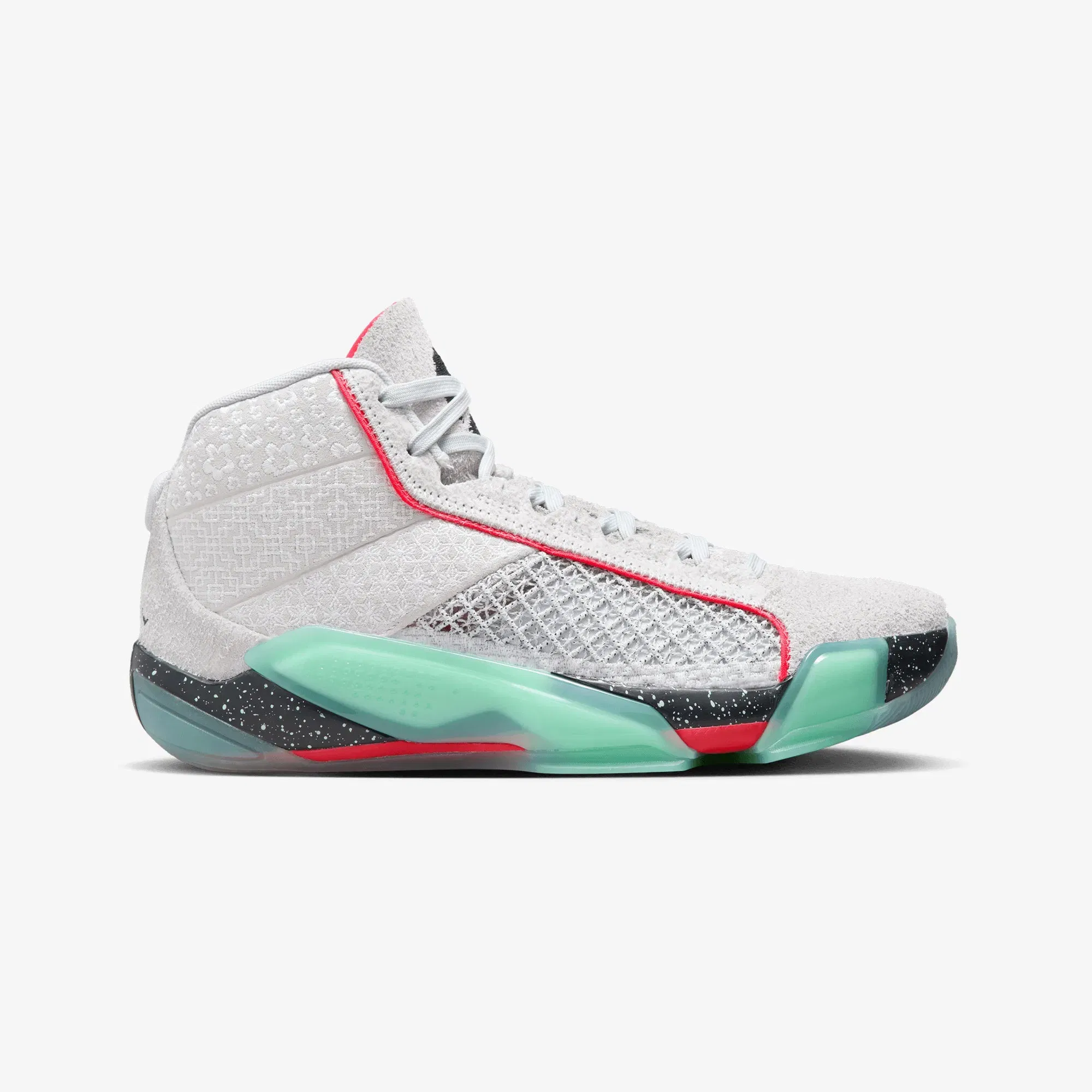 Jordan AIR JORDAN XXXVIII RUI PF { PHOTON DUST/OFF NOIR-MINT FOAM-SIREN RED