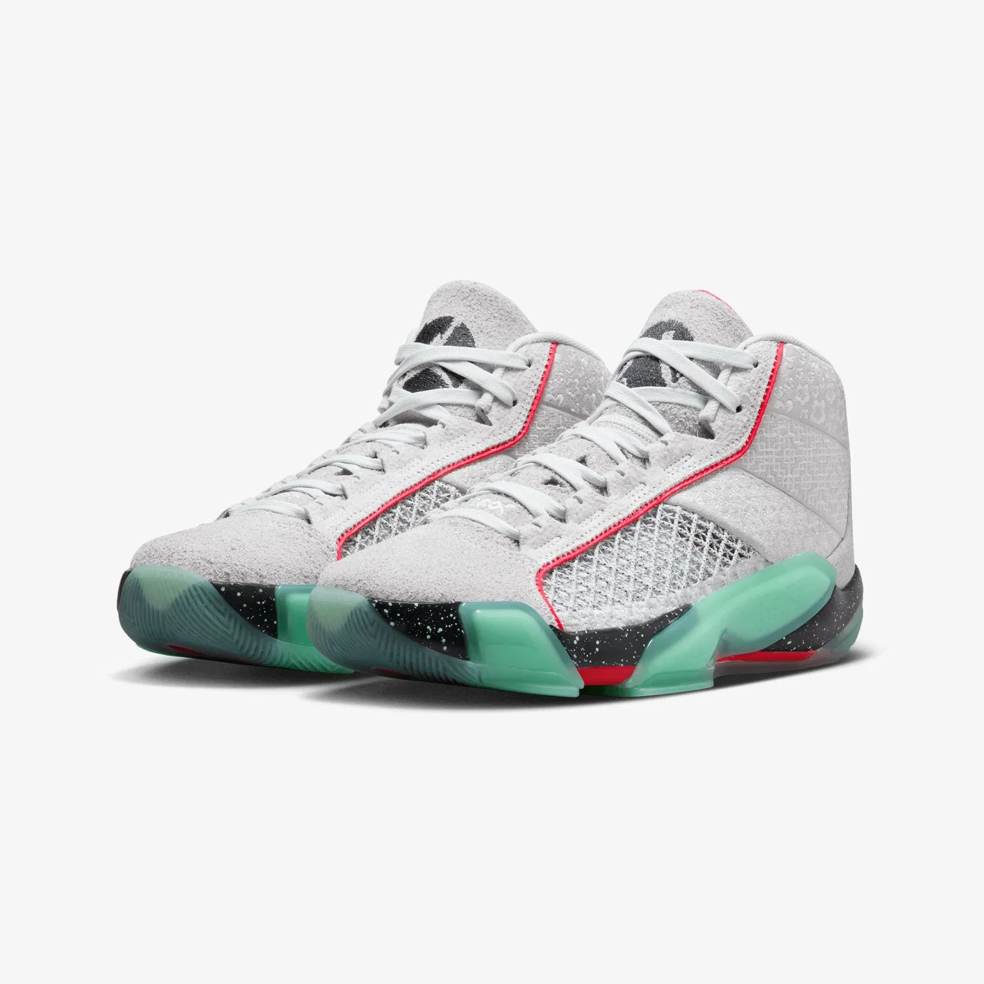 Jordan AIR JORDAN XXXVIII RUI PF { PHOTON DUST/OFF NOIR-MINT FOAM-SIREN RED