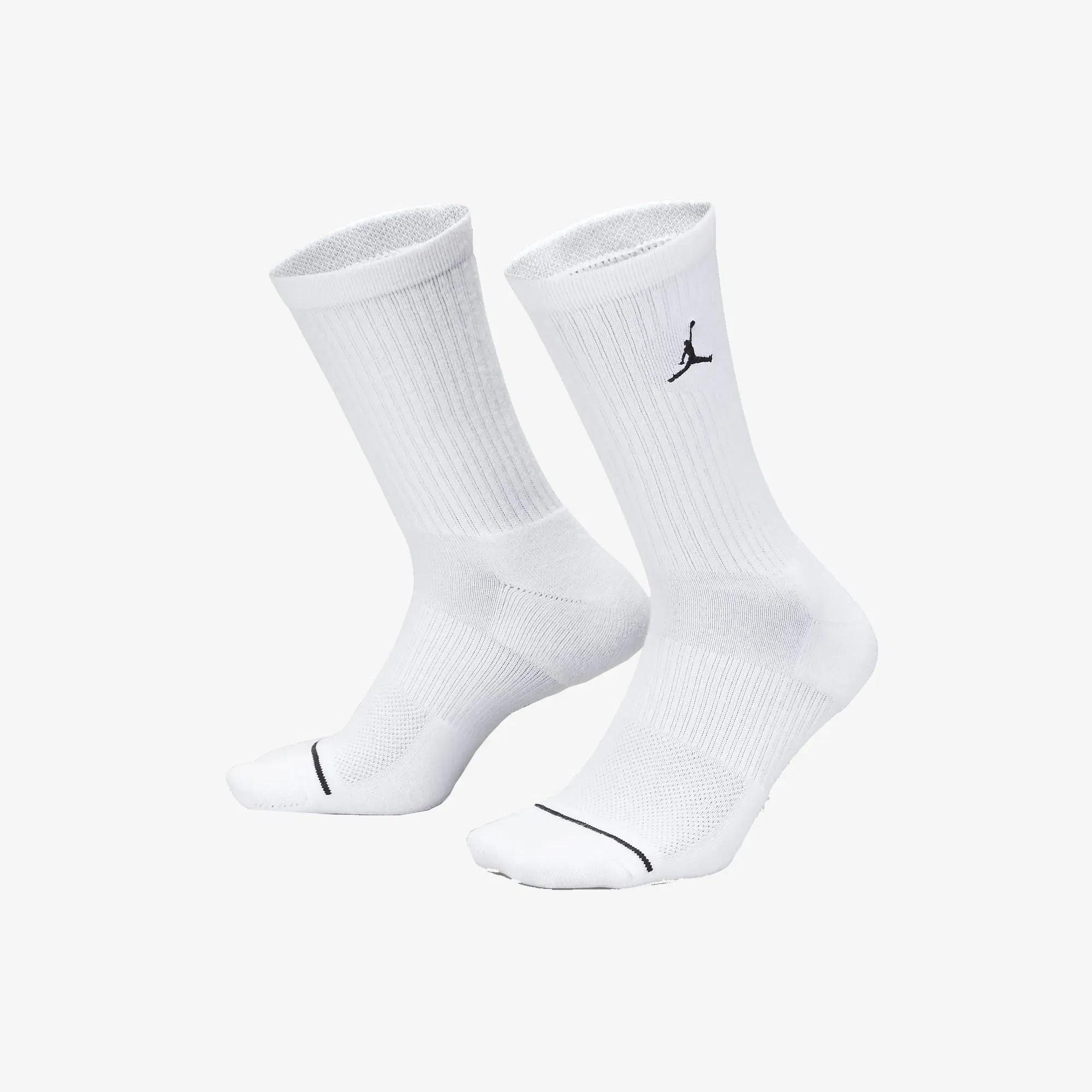 Jordan EVERYDAY CREW SOCKS (3 PAIRS) { WHITE/BLACK