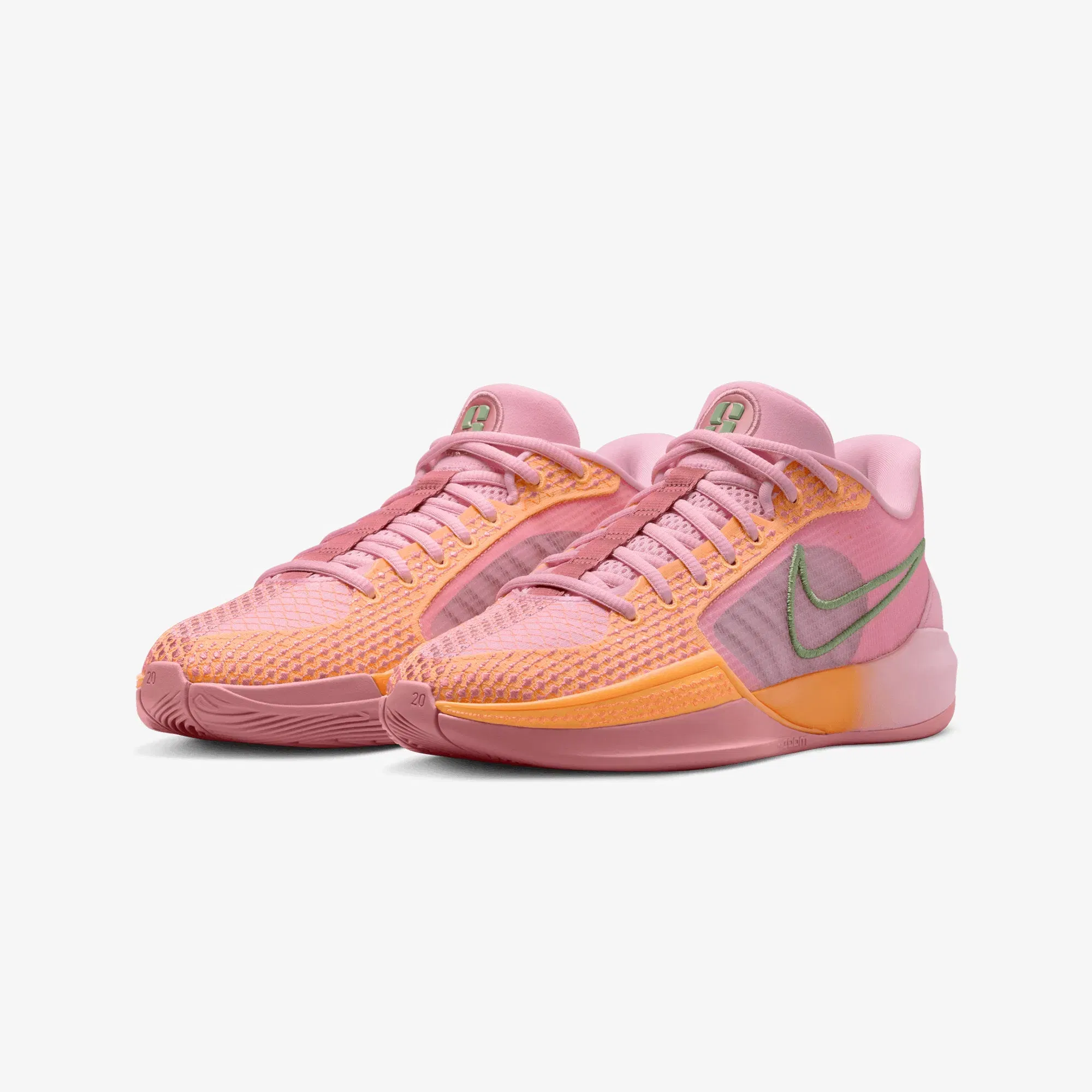 Nike SABRINA 1 "WEST COAST ROOTS" EP { MED SOFT PINK/OIL GREEN-TOTAL ORANGE