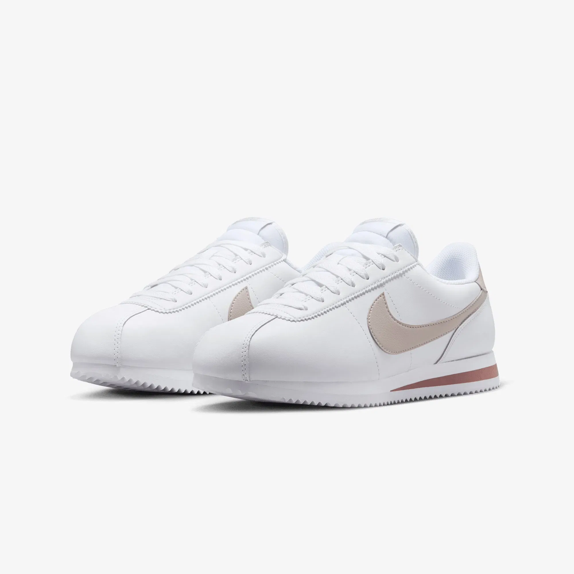 Nike CORTEZ { WHITE/PLATINUM VIOLET-SMOKEY MAUVE-BLACK