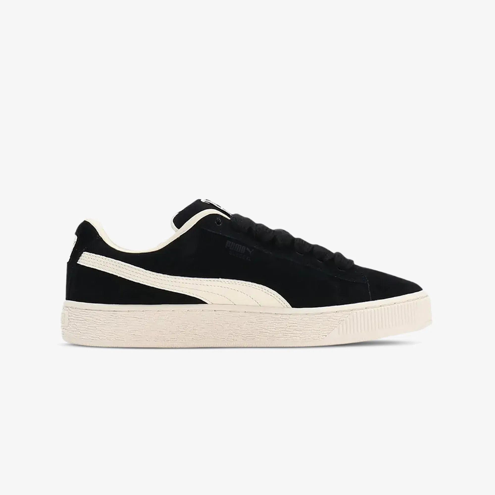 Puma X PLEASURES SUEDE { PUMA BLACK-FROSTED IVORY
