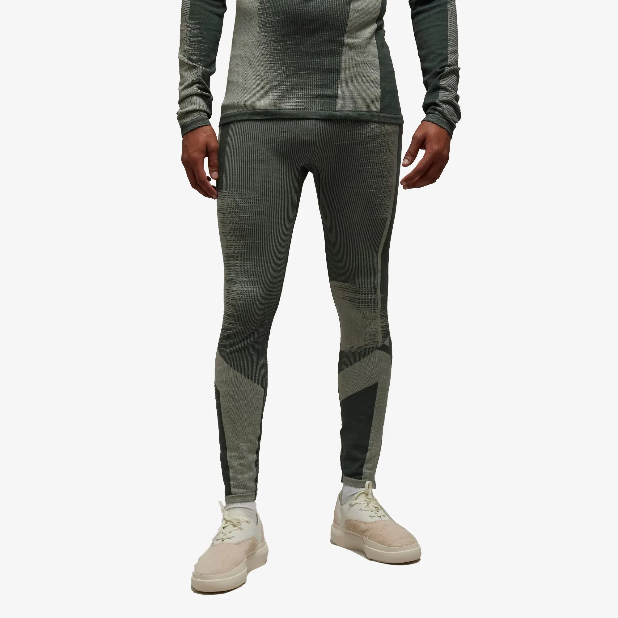 Y-3 ENGINEERED TIGHTS { WONDER SILVER