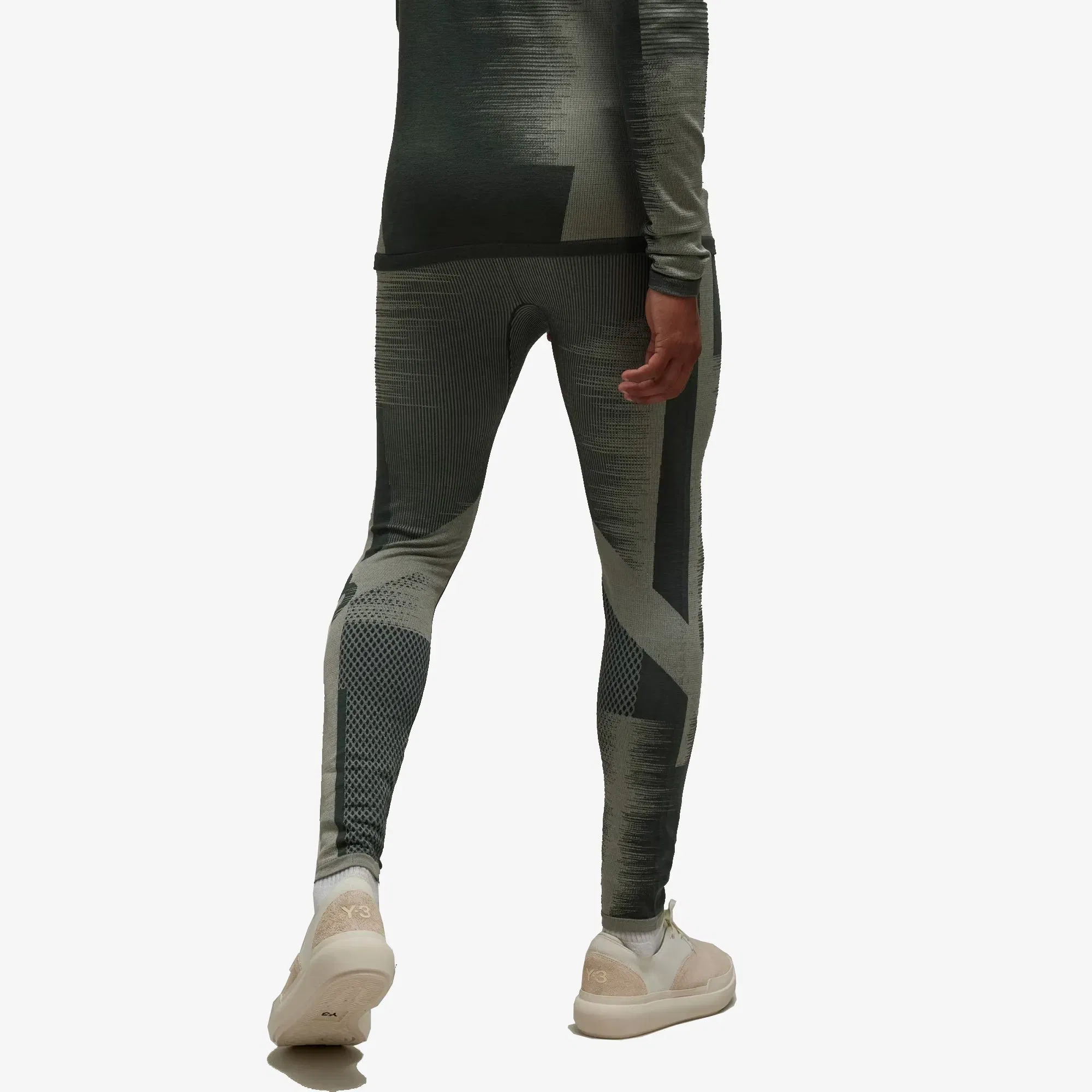 Y-3 ENGINEERED TIGHTS { WONDER SILVER