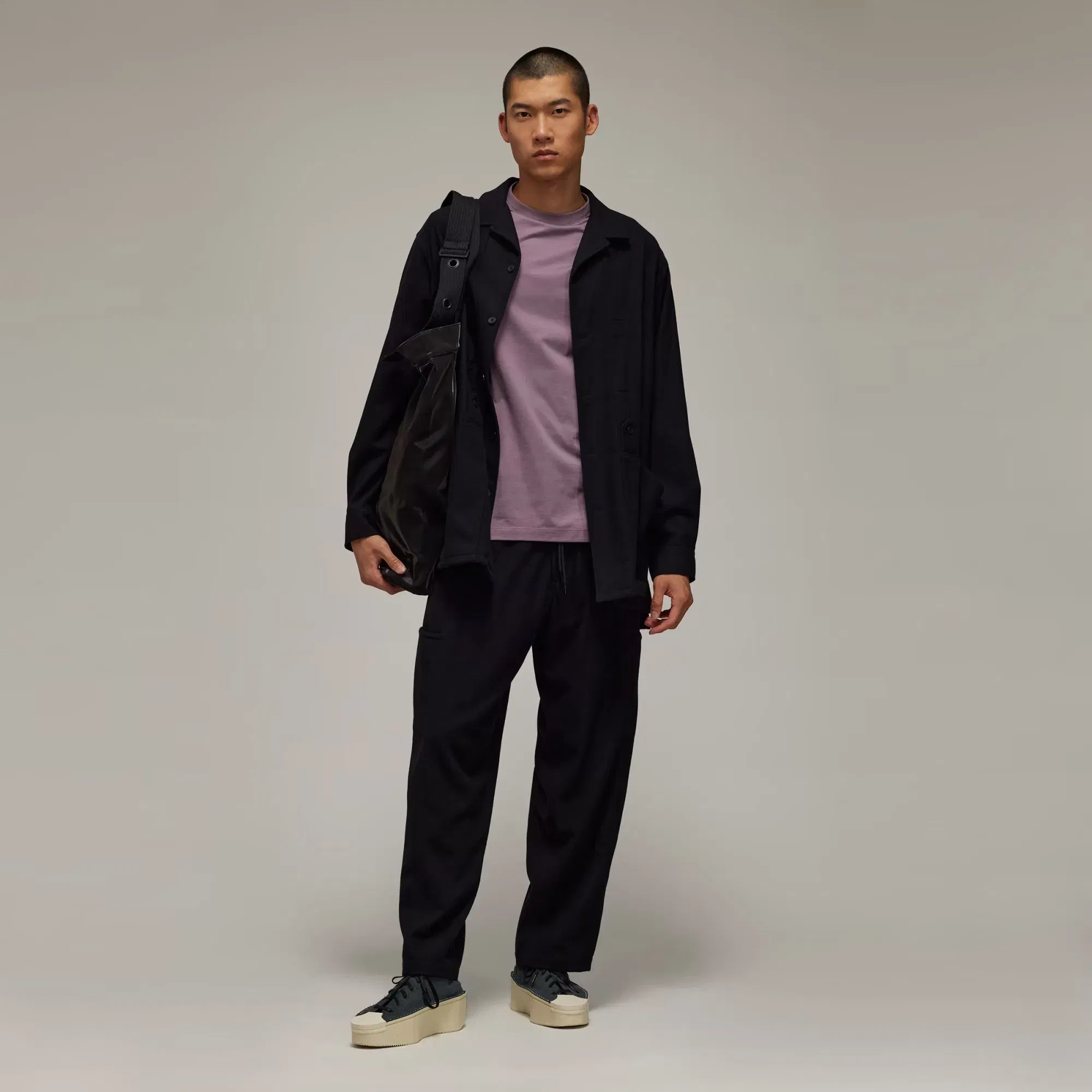 Y-3 RELAXED SHORT SLEEVE TEE { LEGACY PURPLE