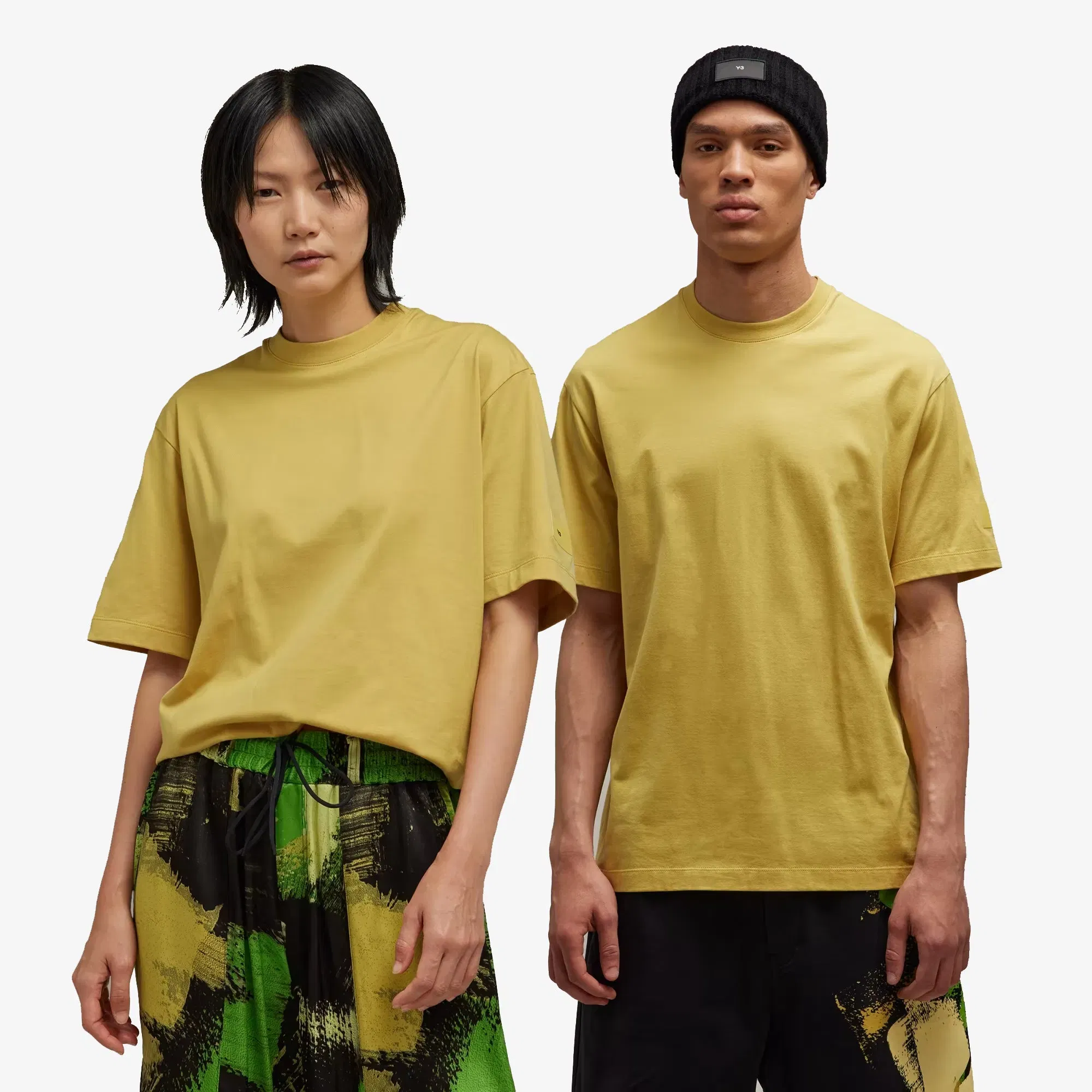 Y-3 RELAXED SHORT SLEEVE TEE { BLANCH YELLOW