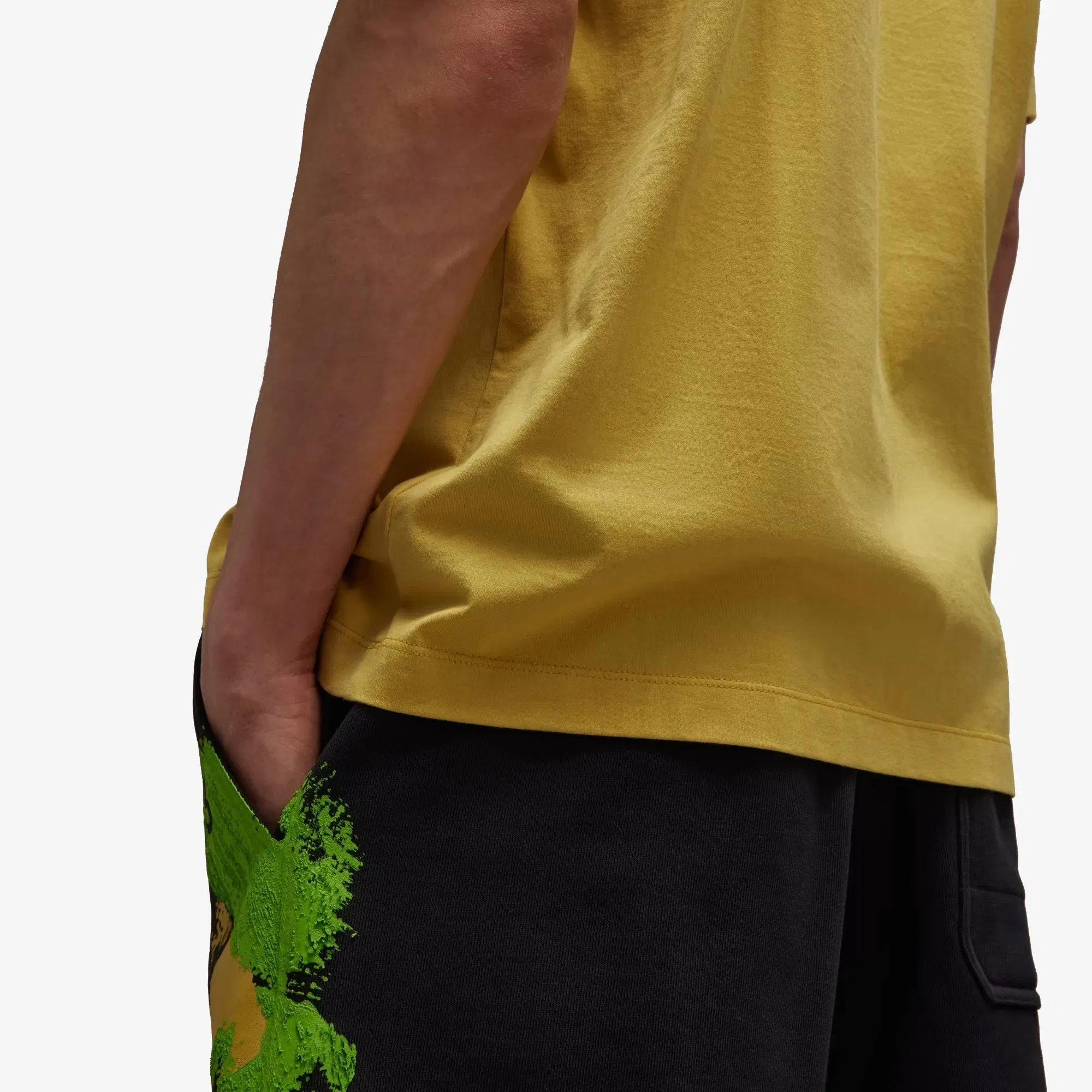 Y-3 RELAXED SHORT SLEEVE TEE { BLANCH YELLOW