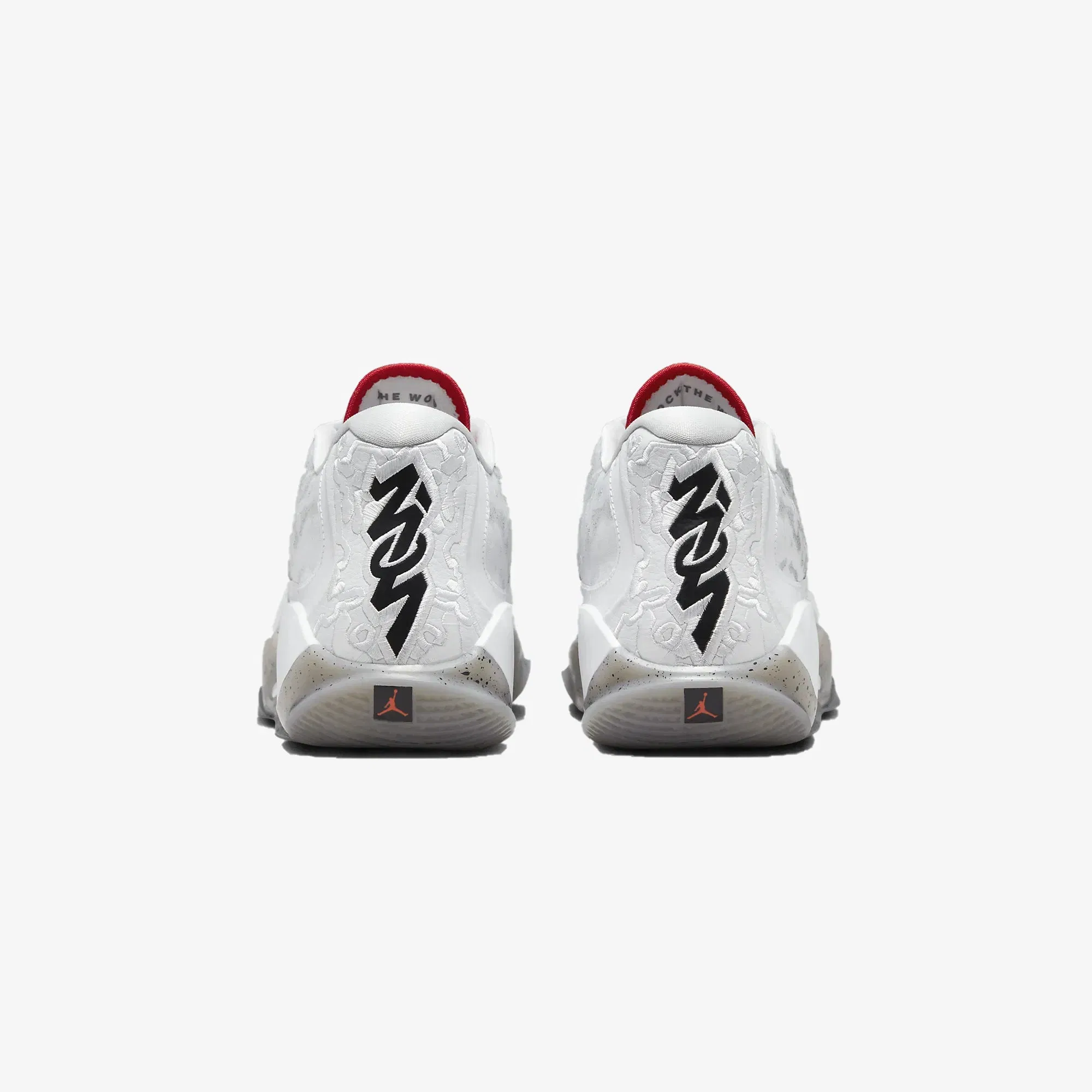Nike ZION 3 PF { WHITE/UNIVERSITY RED-CEMENT GREY