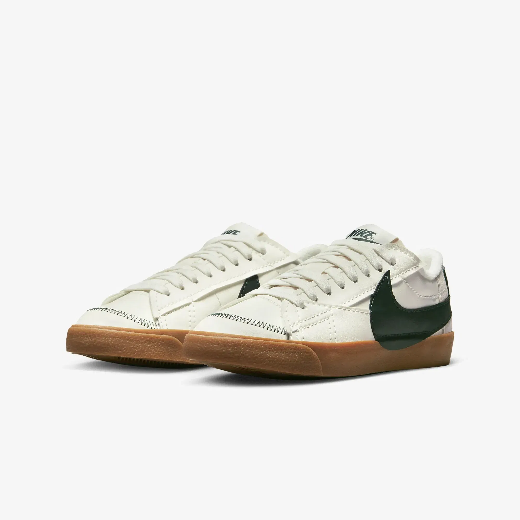 Nike BLAZER LOW '77 JUMBO WNTR { SAIL/PRO GREEN-GUM MED BROWN