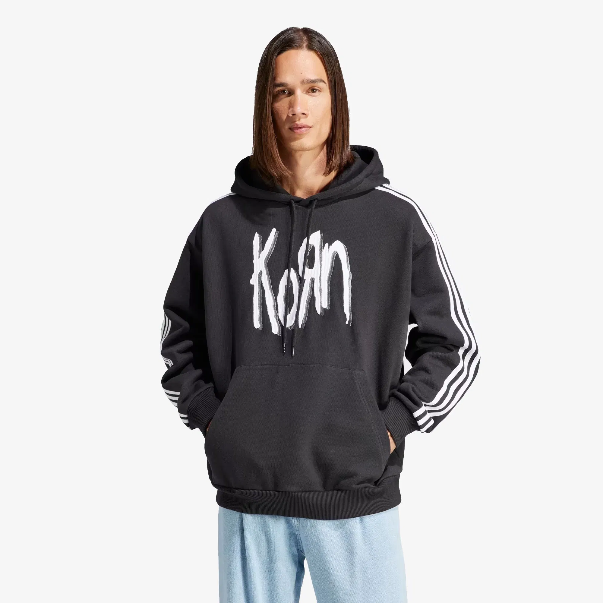 Adidas Originals KORN HOODIE { BLACK