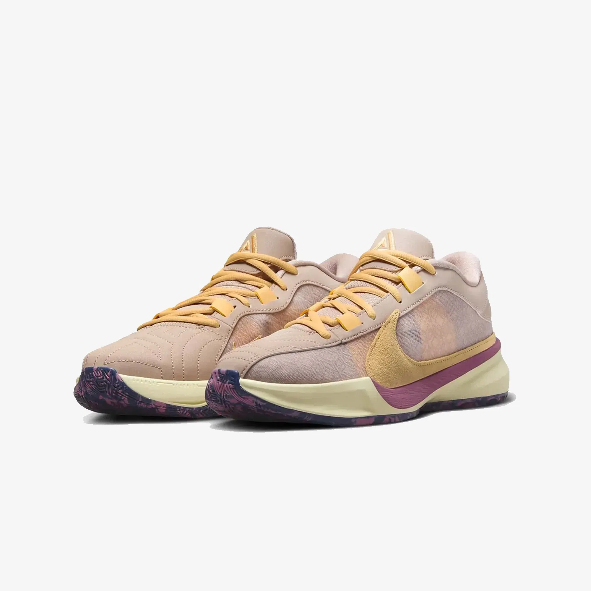 Nike GIANNIS ANTETOKOUNMPO FREAK 5 EP { FOSSIL STONE/CELESTIAL GOLD-ALABASTER