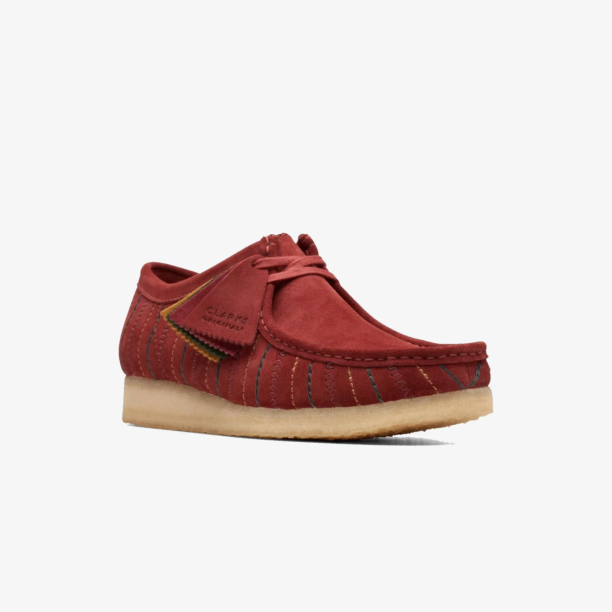 Clarks Originals WALLABEE CUP { BURGUNDY COMBI
