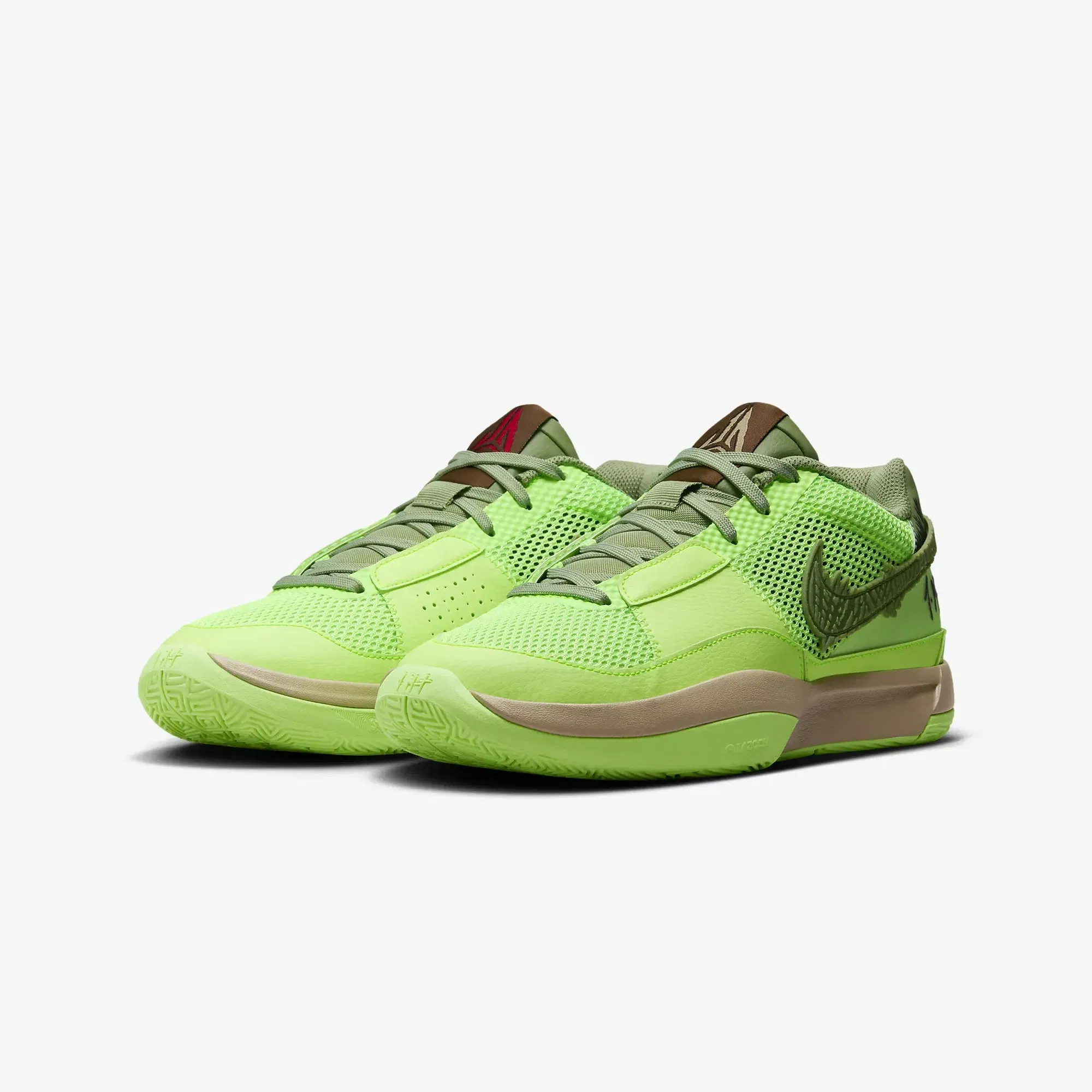 Nike JA 1 NRG EP { LIME BLAST/OIL GREEN-BLACK-HEMP