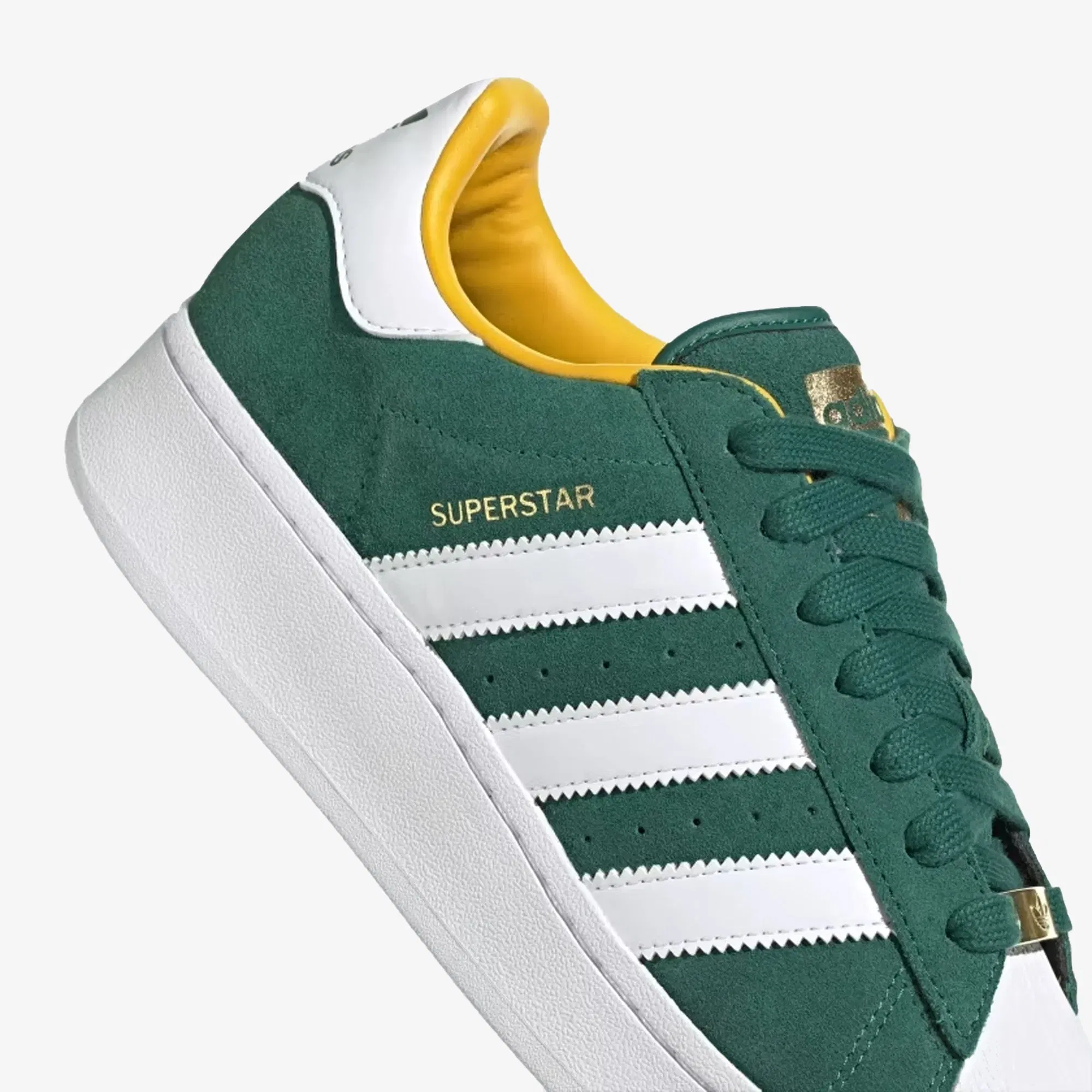 Adidas Originals SUPERSTAR XLG { CGRENN/FTWWHT/BOGOLD