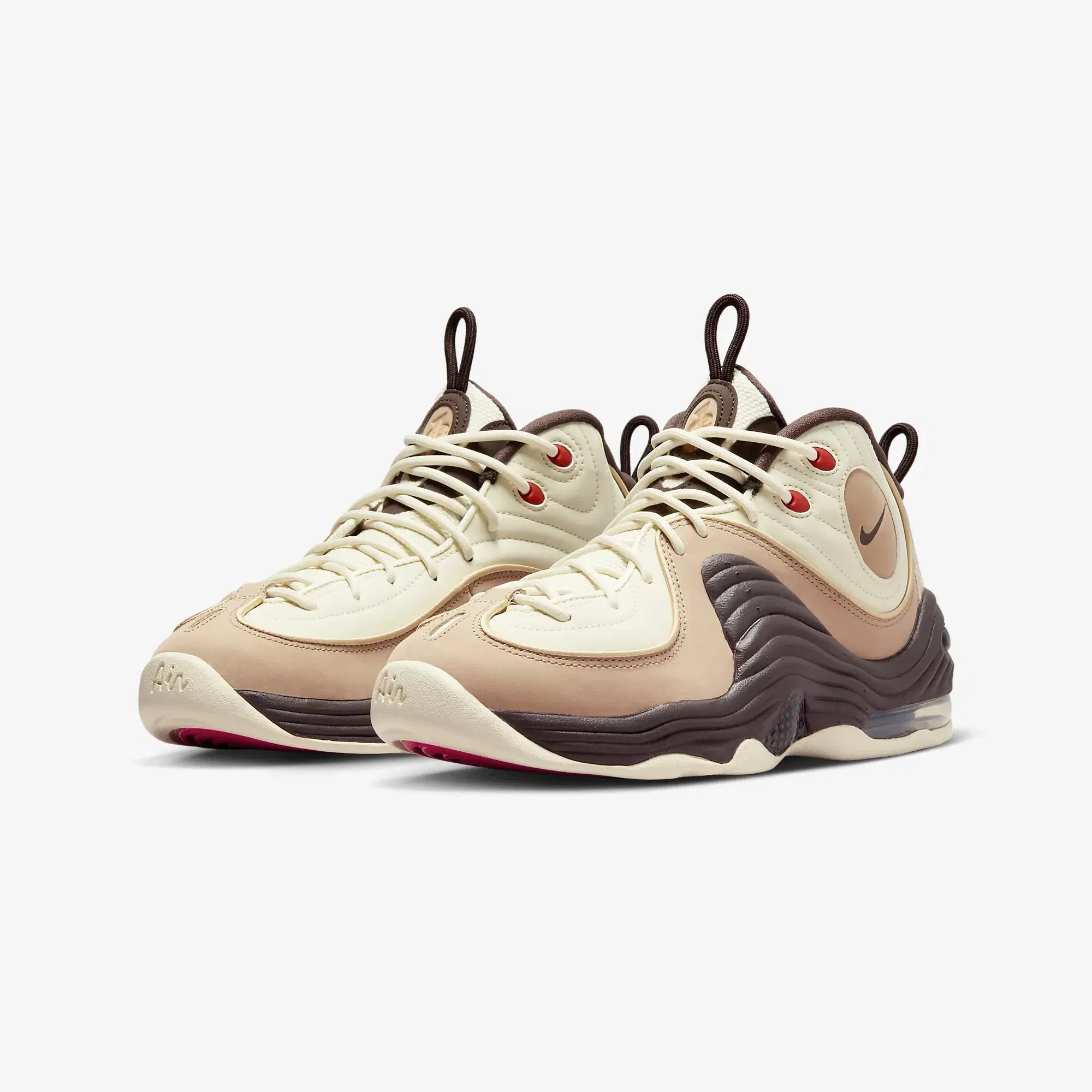 Nike AIR PENNY 2 { COCONUT MILK/BAROQUE BROWN-HEMP-SESAME