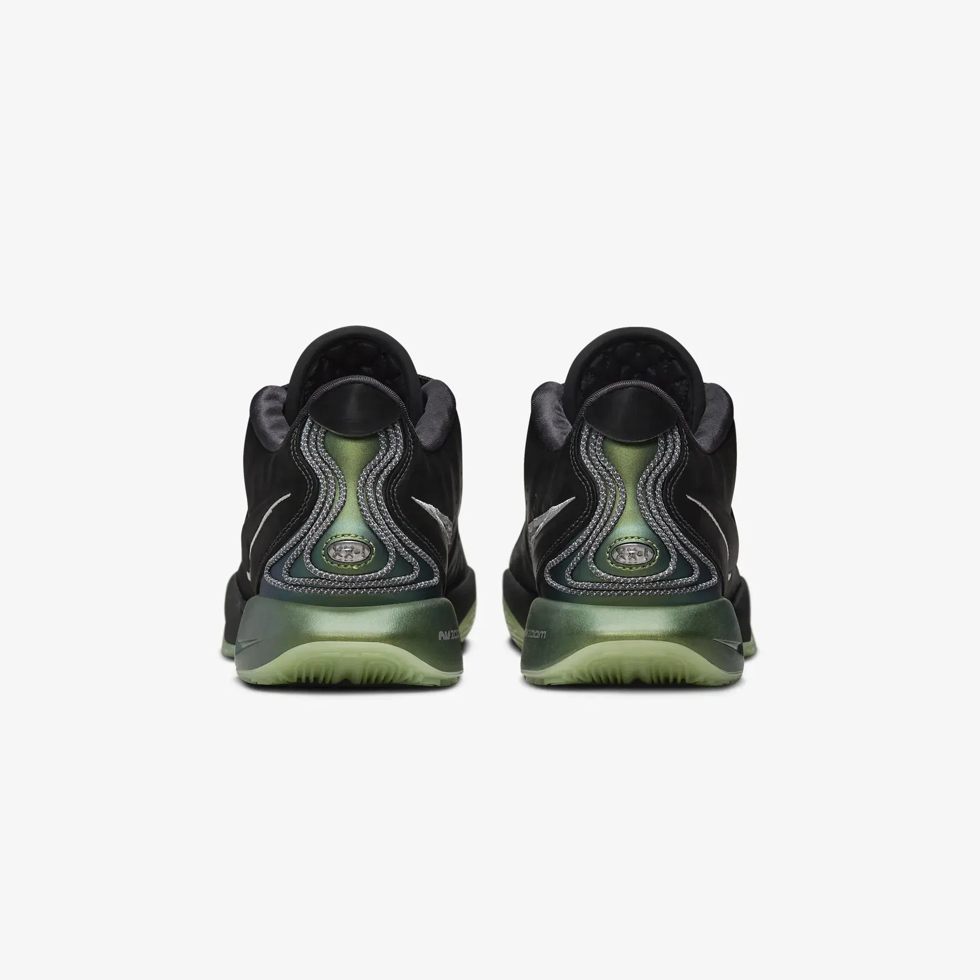 Nike LEBRON XXI "TAHITIAN" EP { BLACK/MTLC PEWTER-IRON GREY-OIL GREEN