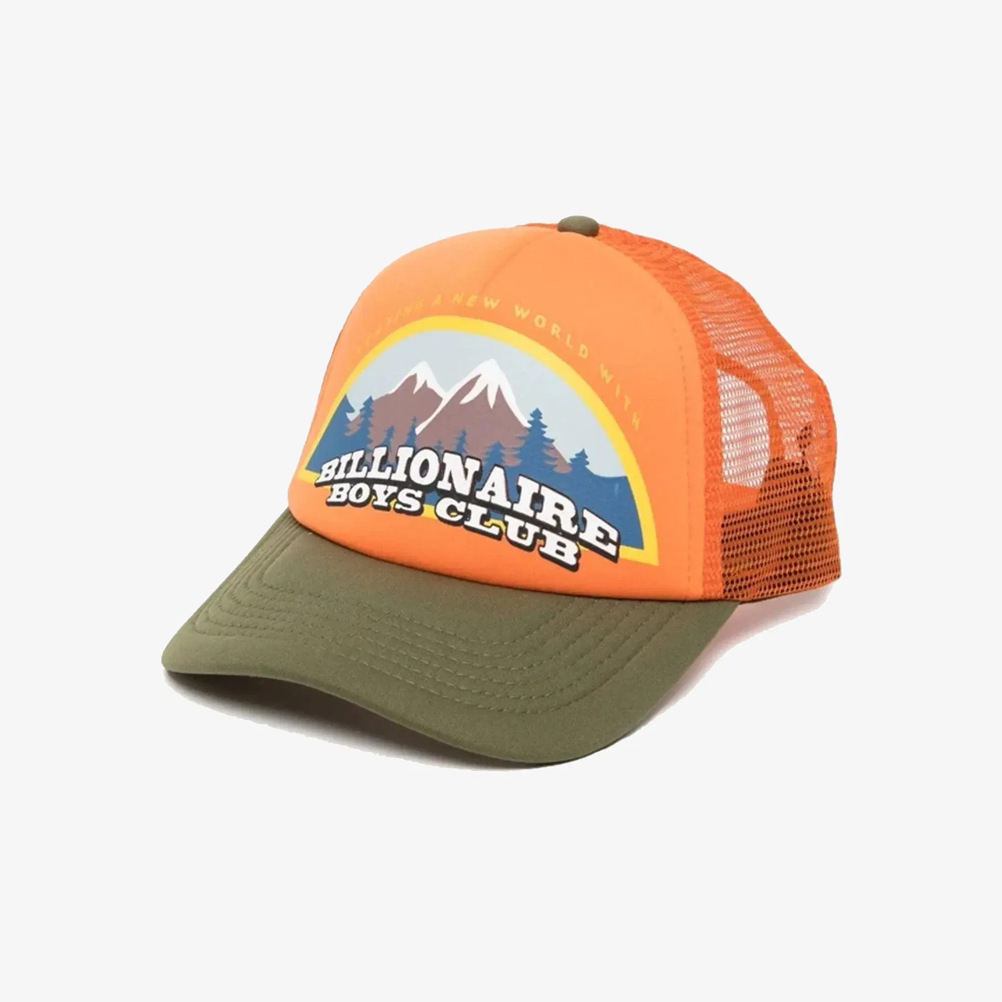 Billionaire Boys Club NATIONAL PARK TRUCKER CAP { ORANGE