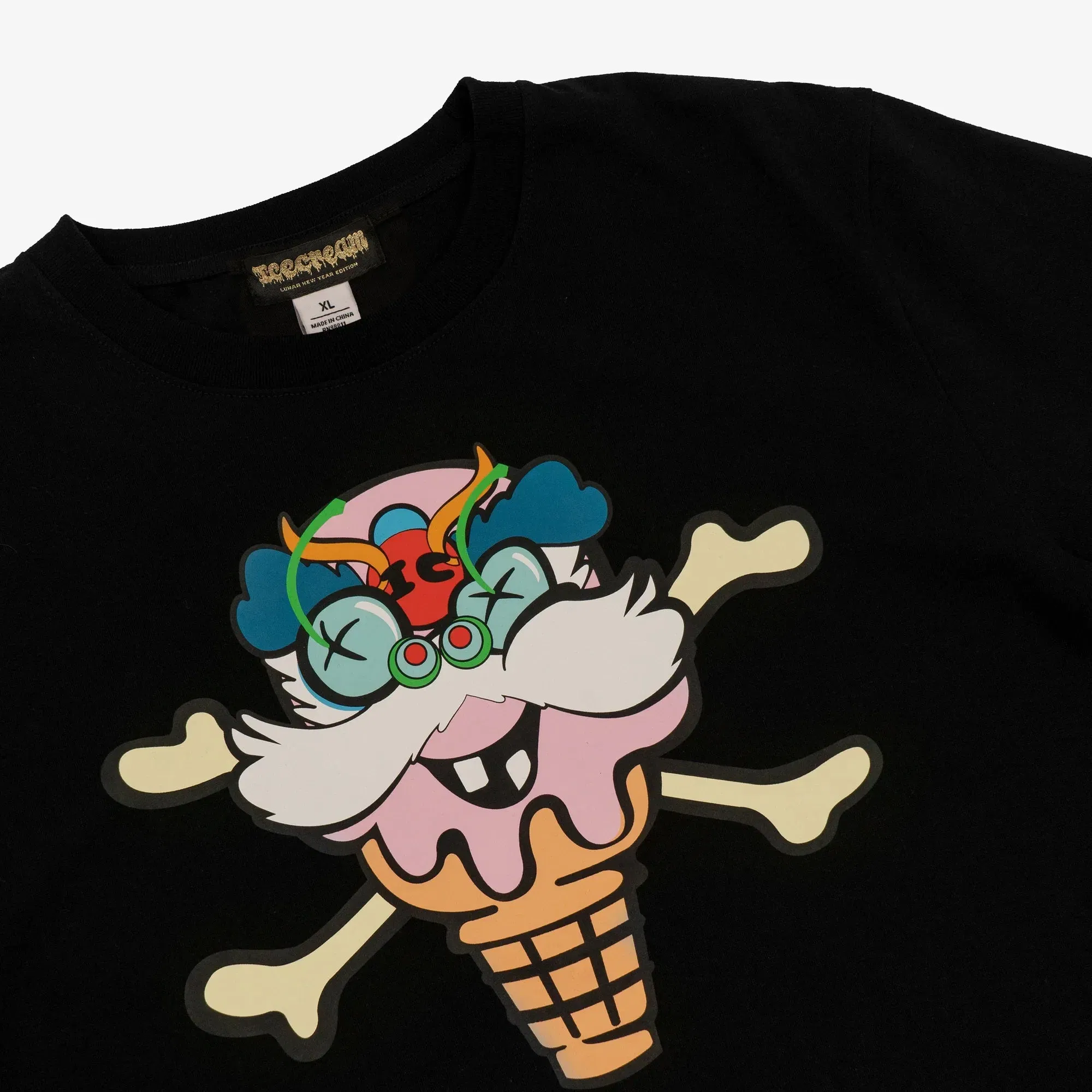 Icecream LION DANCE T-SHIRT { BLACK