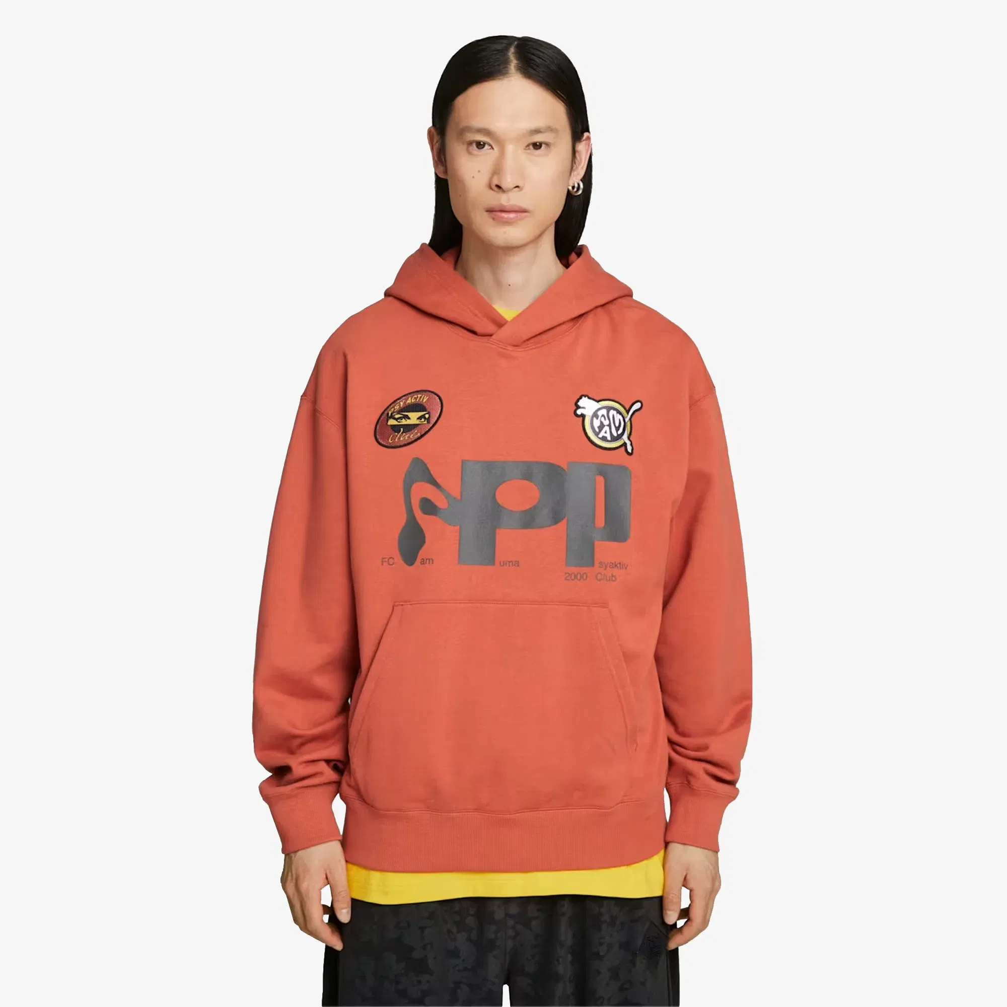 Puma PERKS AND MINI GRAPHIC HOODIE { APPLE CIDER
