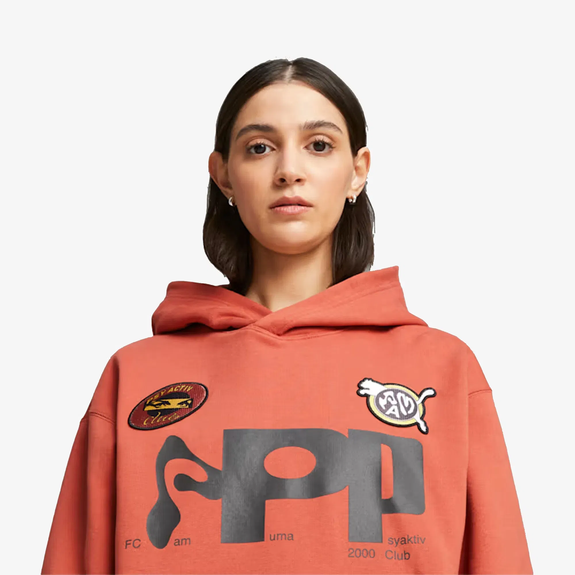 Puma PERKS AND MINI GRAPHIC HOODIE { APPLE CIDER